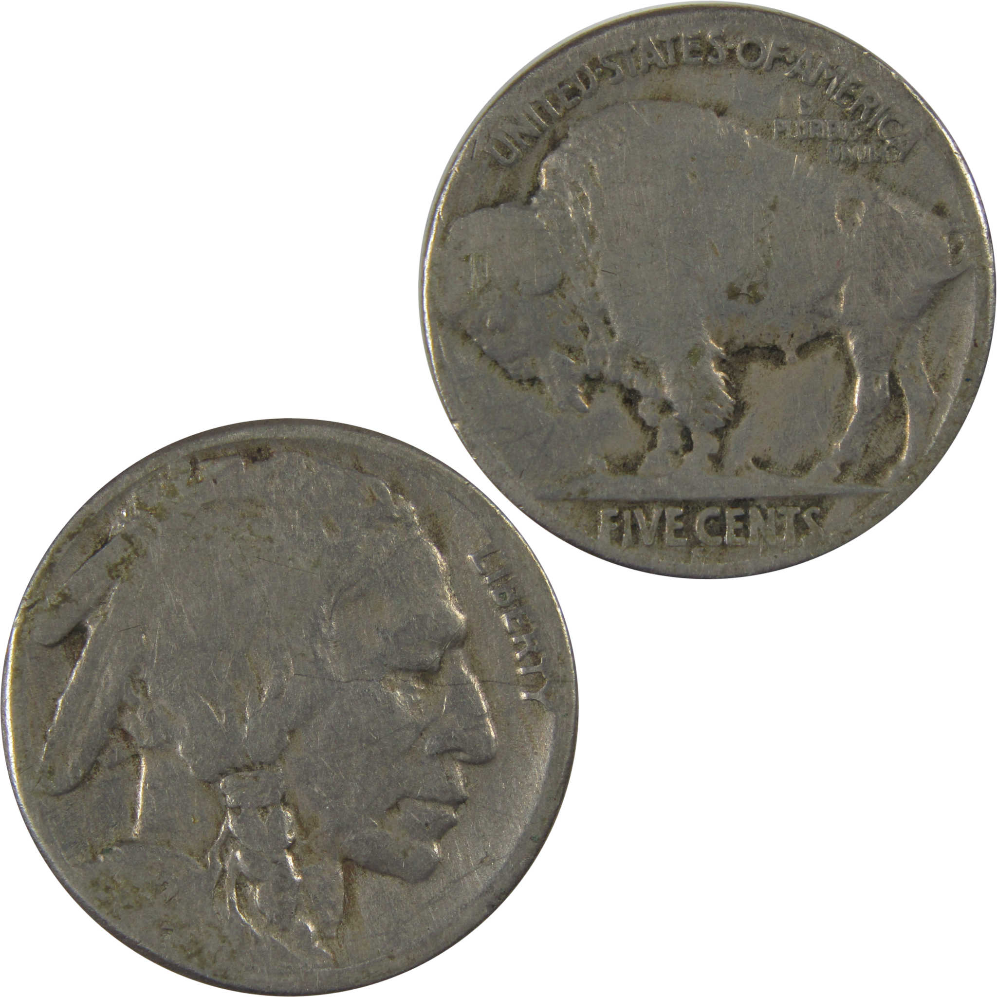 1921 S Indian Head Buffalo Nickel AG About Good 5c Coin SKU:I23433