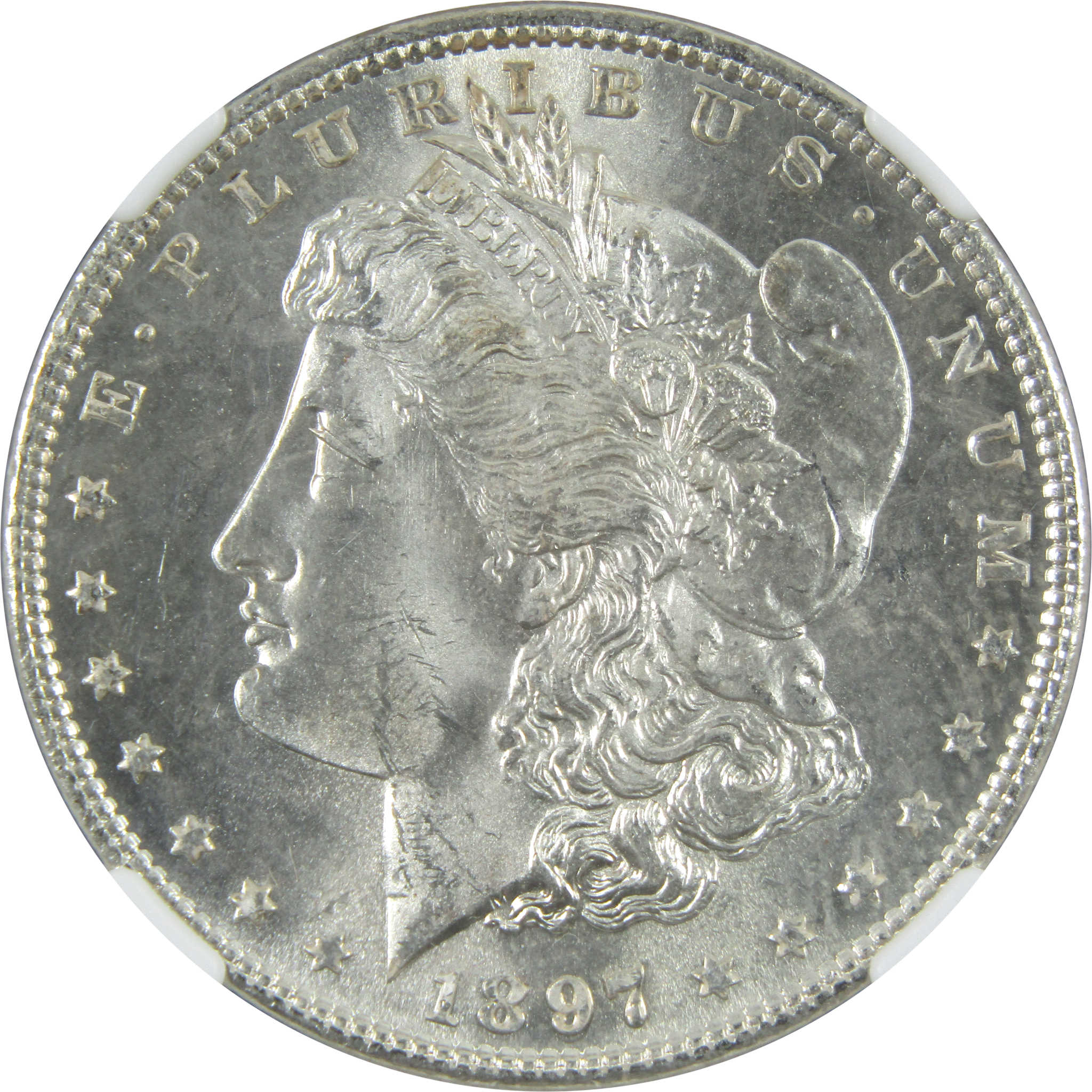 1897 Morgan Dollar MS 63 NGC Silver $1 Uncirculated Coin SKU:I14881 - Morgan coin - Morgan silver dollar - Morgan silver dollar for sale - Profile Coins &amp; Collectibles