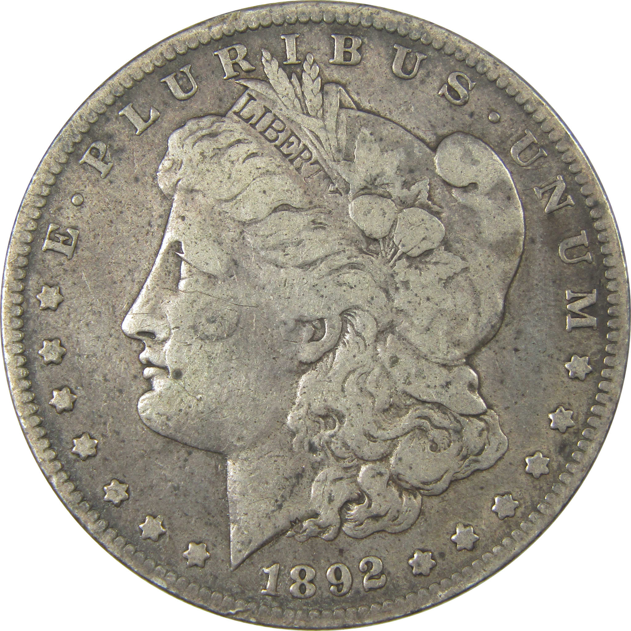 1892 S Morgan Dollar F Fine Silver $1 Coin SKU:CPC0972 - Morgan coin - Morgan silver dollar - Morgan silver dollar for sale - Profile Coins &amp; Collectibles