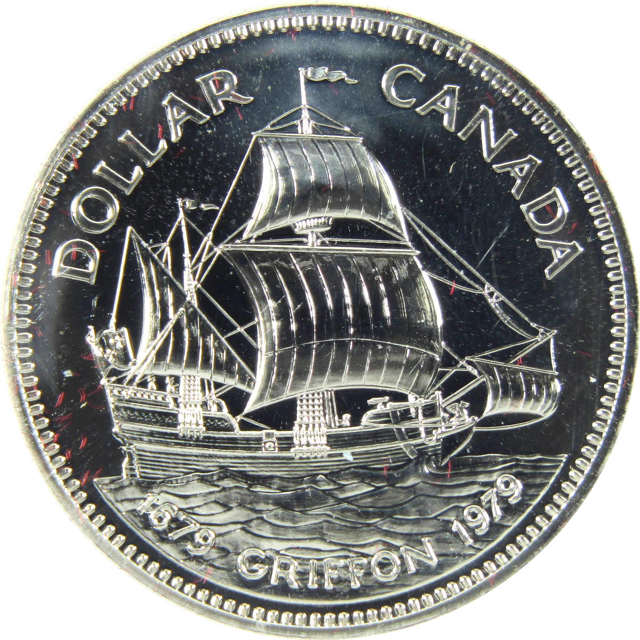 1979 Canadian Griffon Tricentennial Dollar Silver $1 Coin SKU:CPC7793