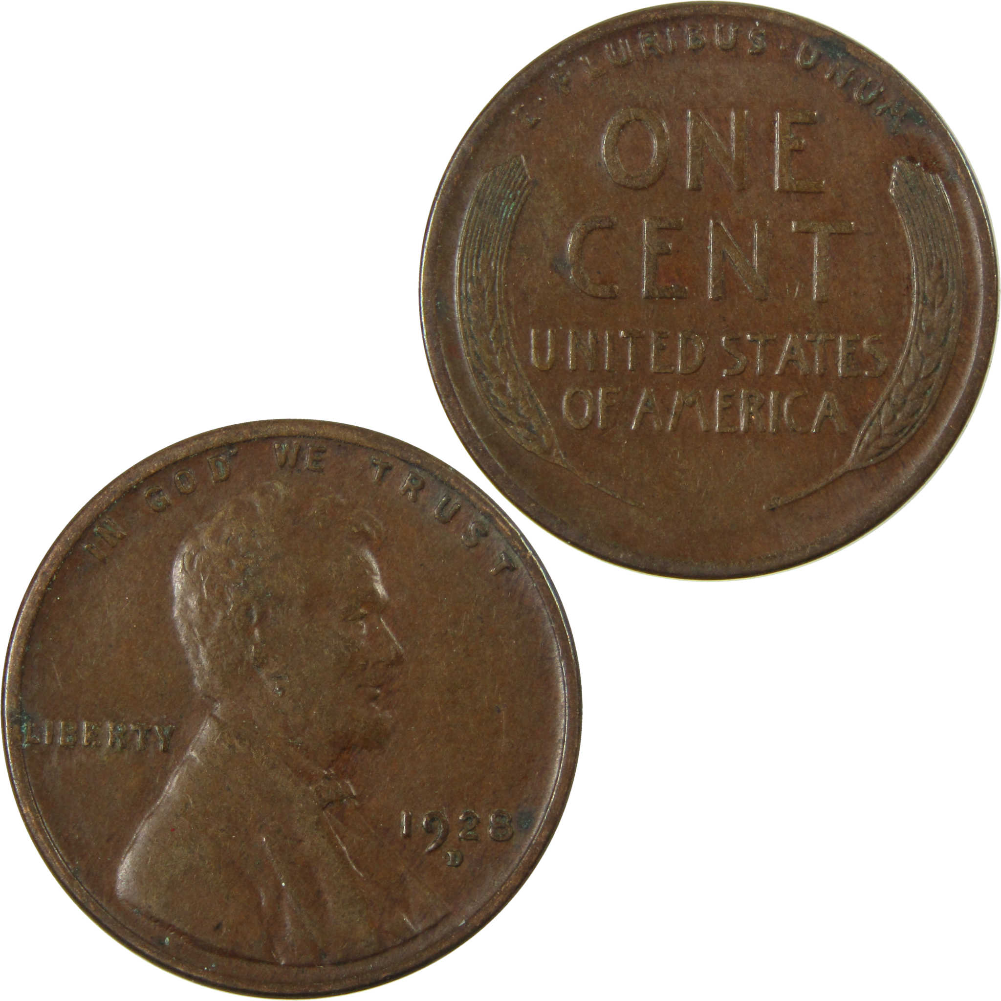1928 D Lincoln Wheat Cent VF Very Fine Penny 1c Coin SKU:I27598