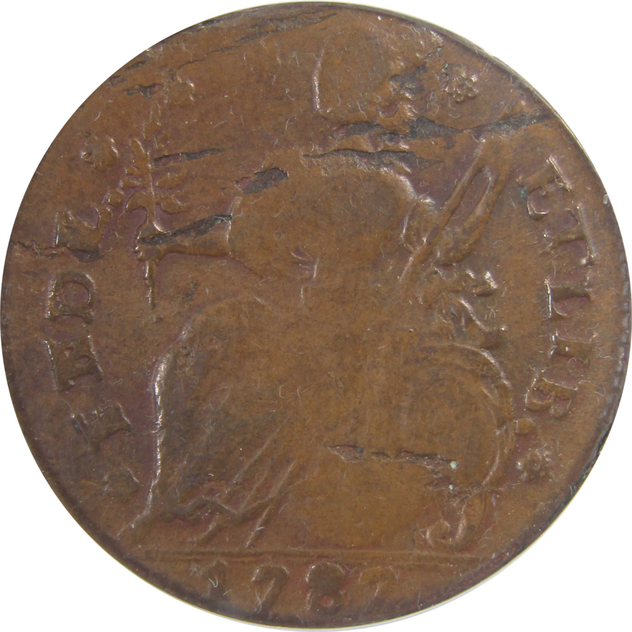 1787 Draped Bust Connecticut VF 20 ANACS Post Colonial Coin SKU:I25652