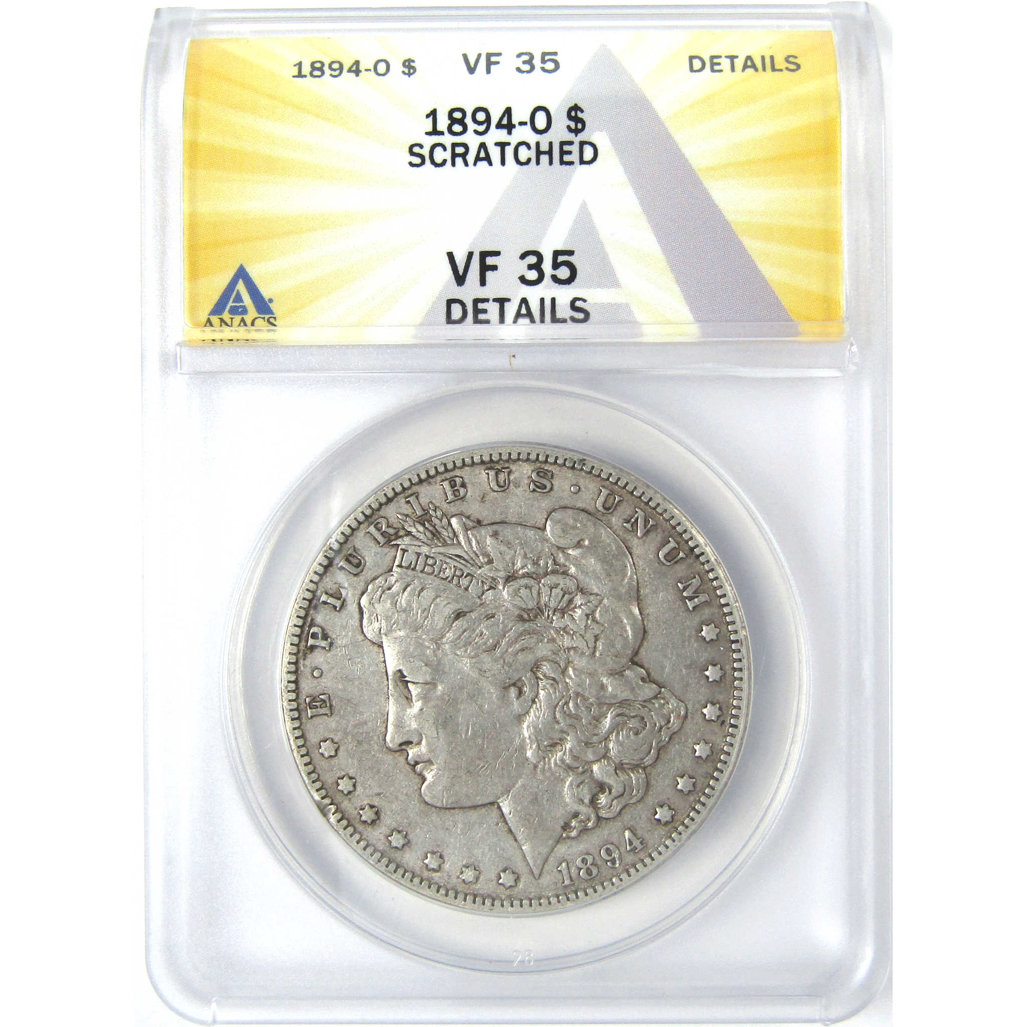 1894 O Morgan Dollar VF 35 Details ANACS Silver $1 Coin SKU:I16212 - Morgan coin - Morgan silver dollar - Morgan silver dollar for sale - Profile Coins &amp; Collectibles