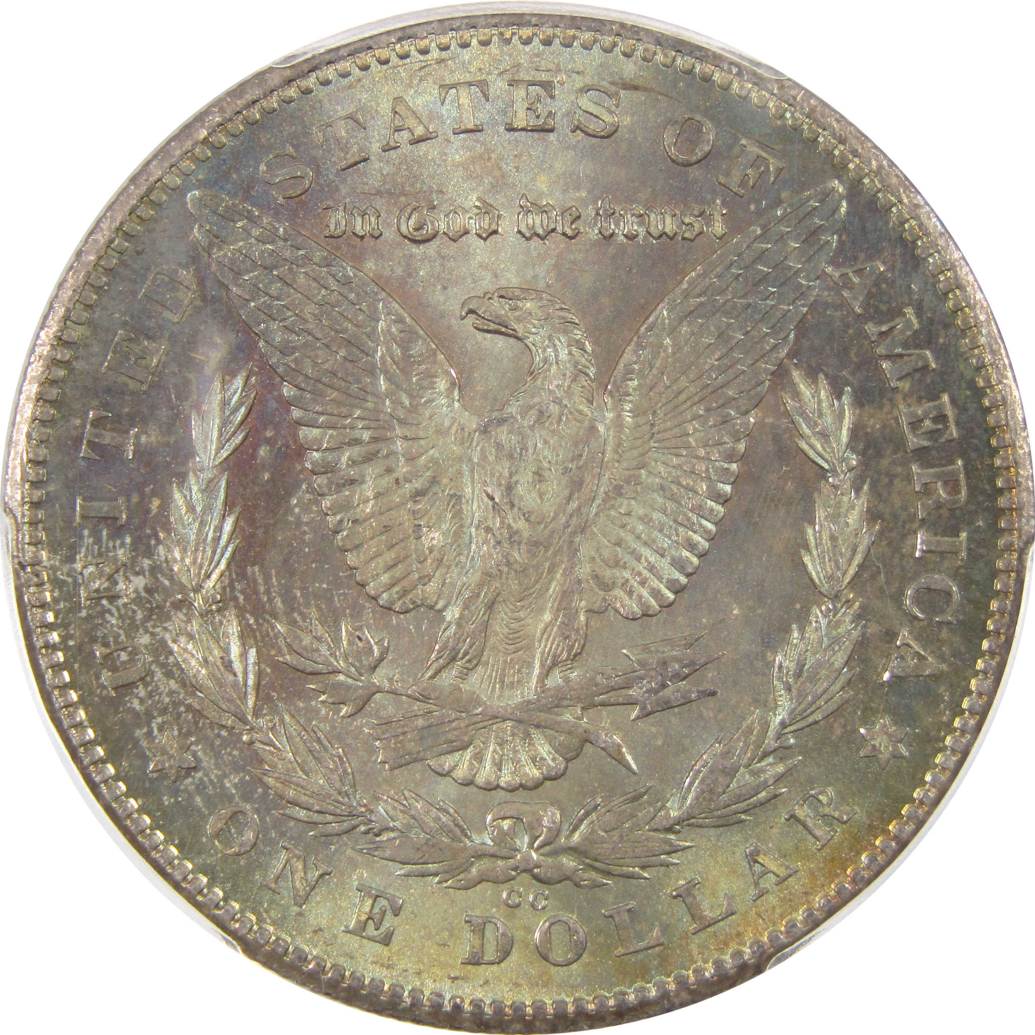 1878 CC Morgan MS 64 PCGS 90% Silver $1 Unc Reverse Toned SKU:I9125