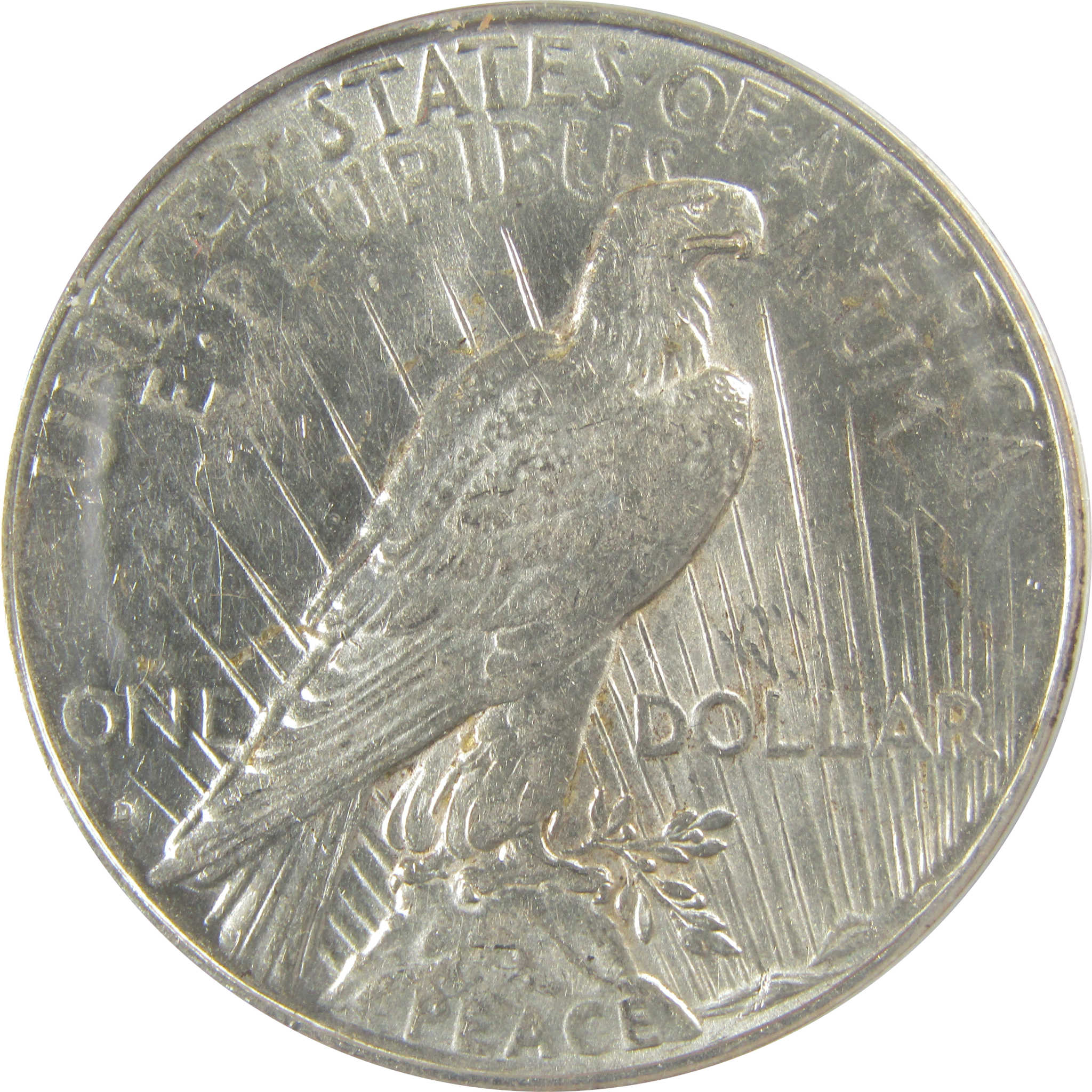 1934 D Peace Dollar AU 58 ANACS Silver $1 Coin SKU:I20426