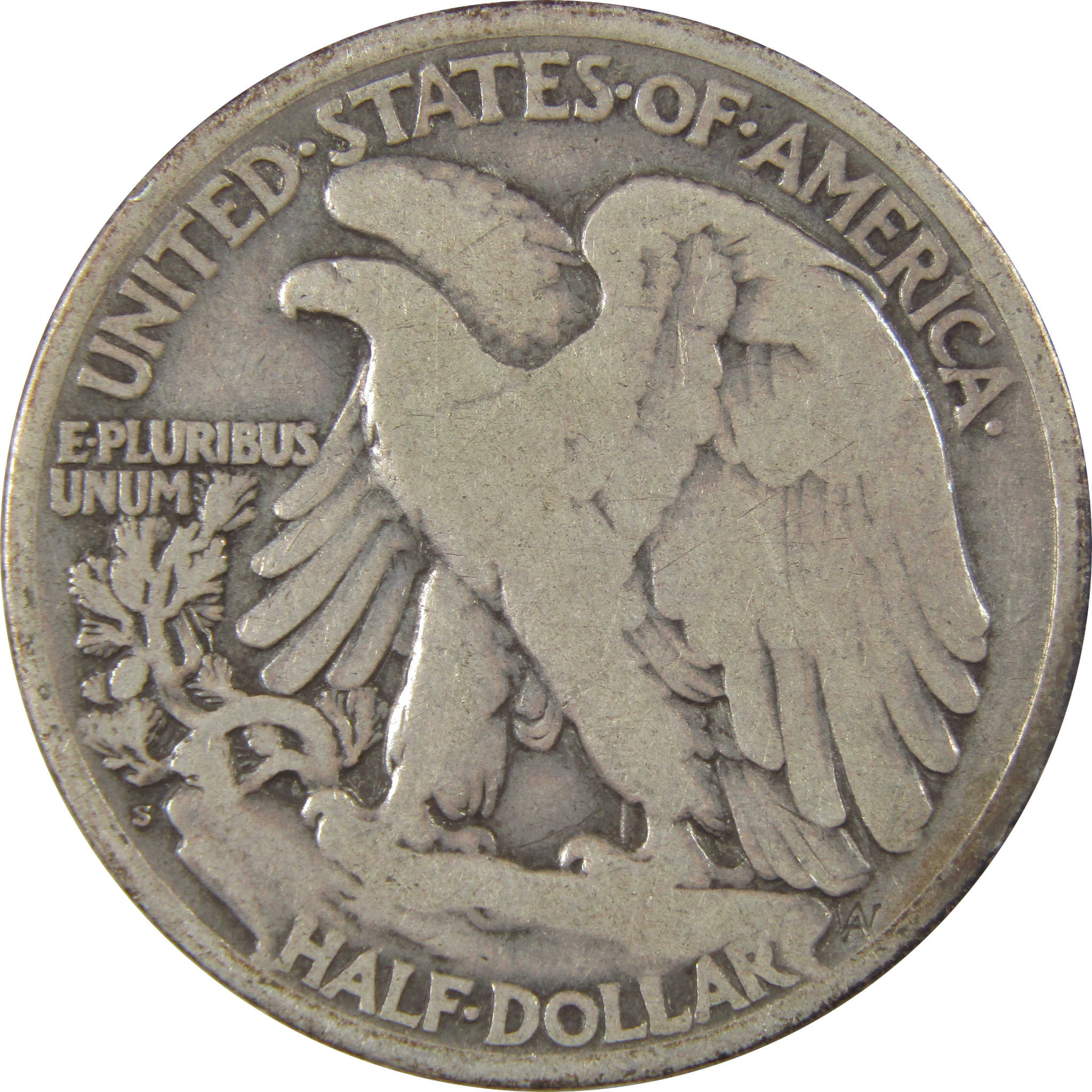 1918 S Liberty Walking Silver Half Dollar VG Very Good Coin SKU:I24160
