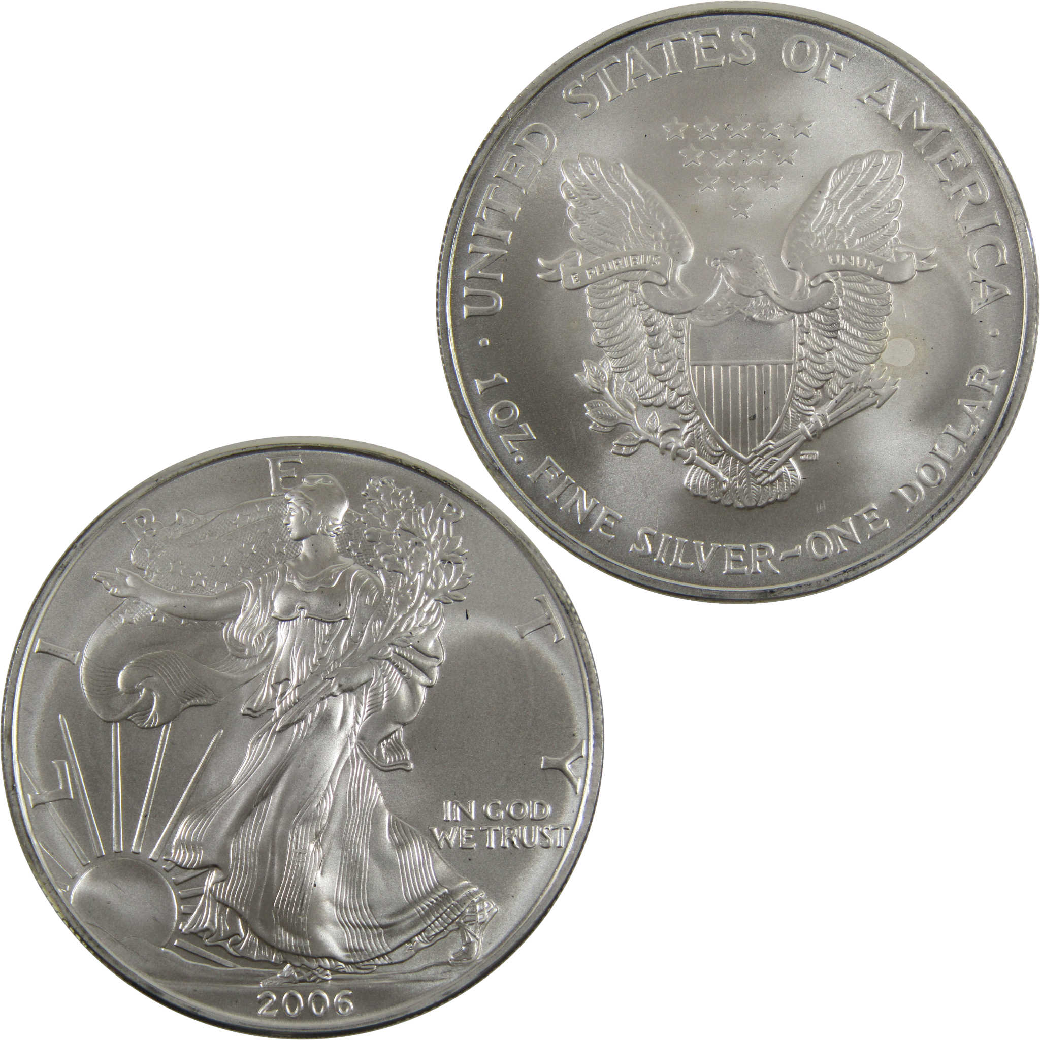 2006 American Eagle BU Uncirculated 1 oz .999 Silver Bullion $1 Coin