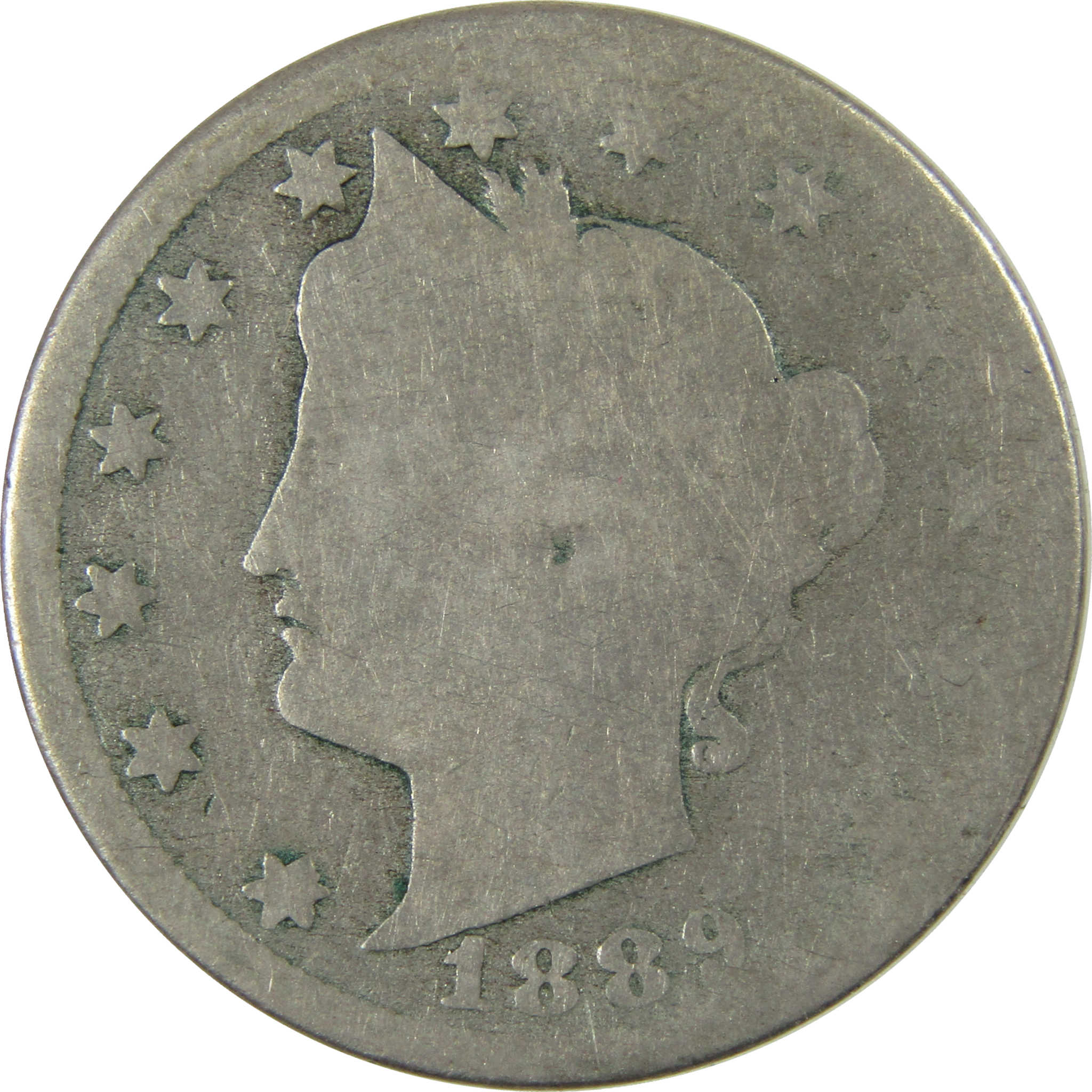 1889 Liberty Head V Nickel AG About Good 5c Coin SKU:I27221