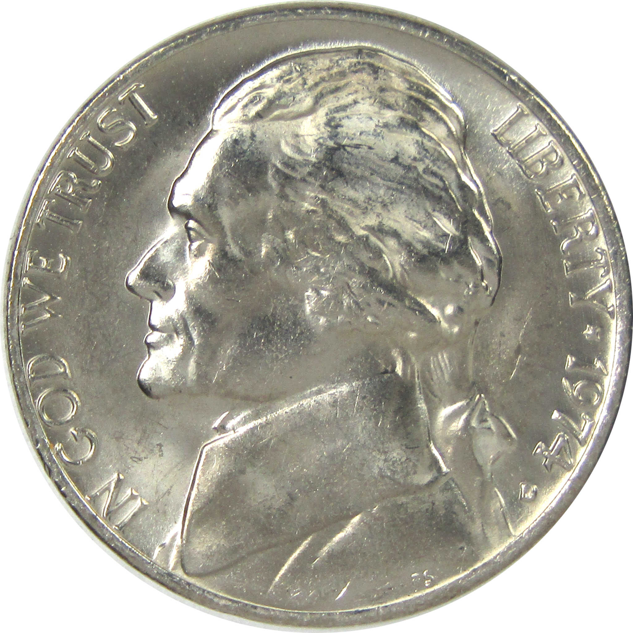 1974 D Jefferson Nickel Uncirculated 5c Coin