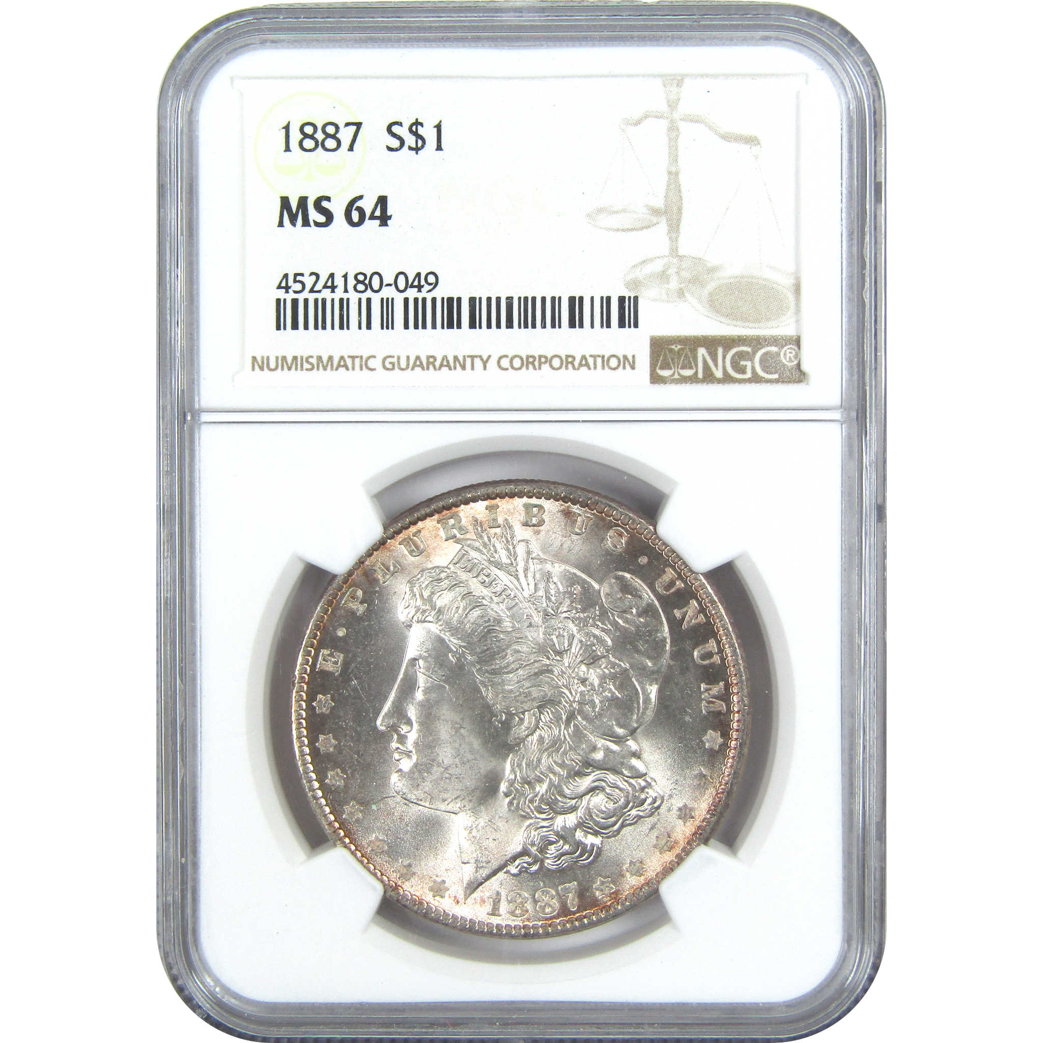 1887 Morgan Dollar MS 64 NGC Silver $1 Uncirculated Coin SKU:I15683 - Morgan coin - Morgan silver dollar - Morgan silver dollar for sale - Profile Coins &amp; Collectibles