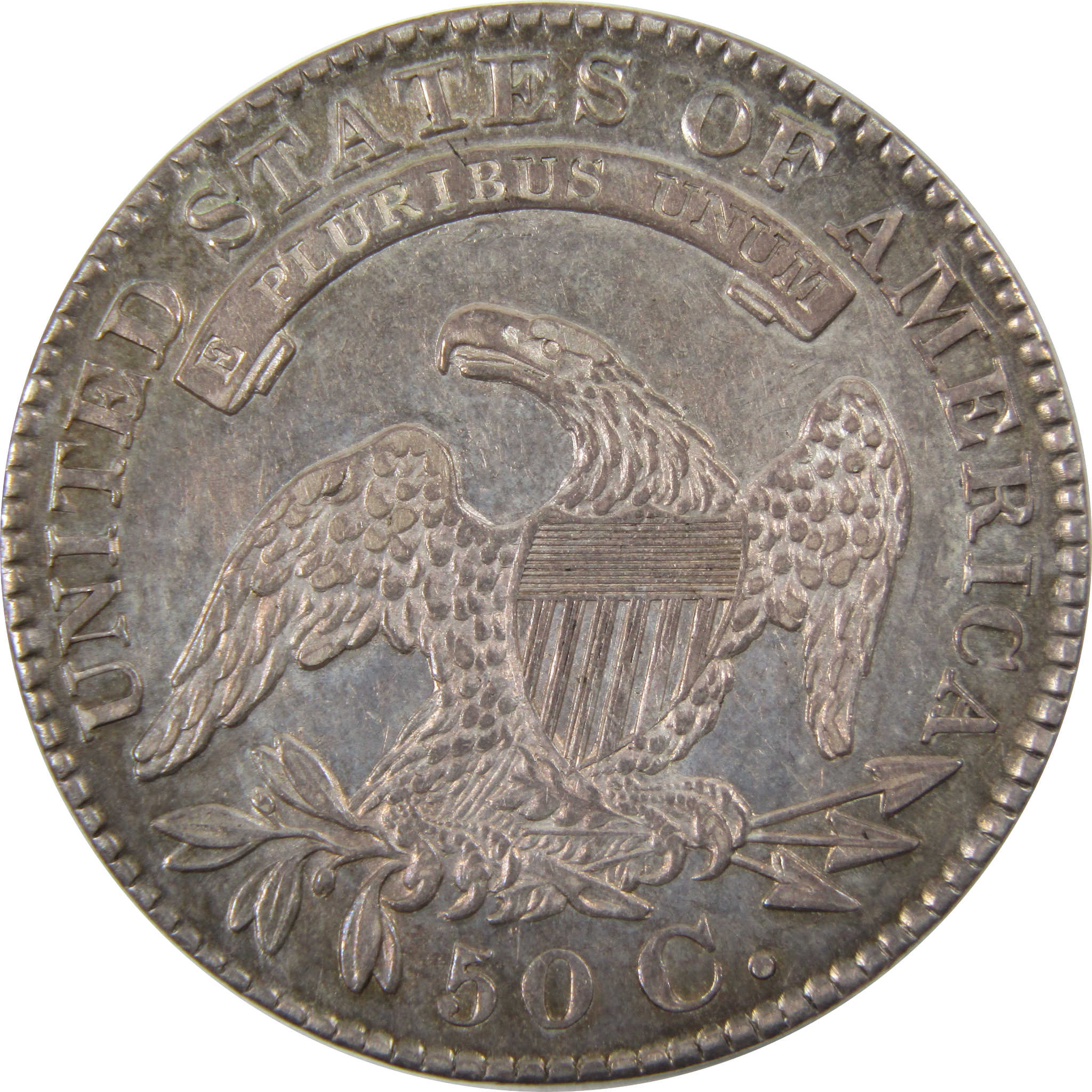 1829 Capped Bust Half Dollar Borderline Uncirculated Silver SKU:I9388