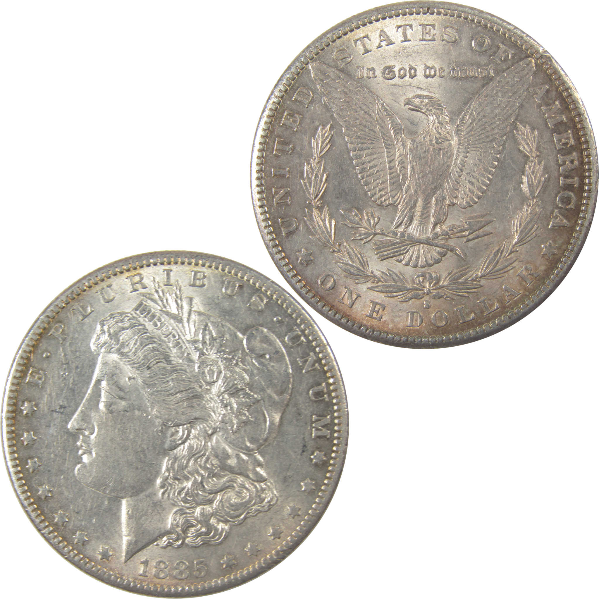 1885 S Morgan Silver Dollar CH AU Choice About Uncirculated SKU:I22580 - Morgan coin - Morgan silver dollar - Morgan silver dollar for sale - Profile Coins &amp; Collectibles