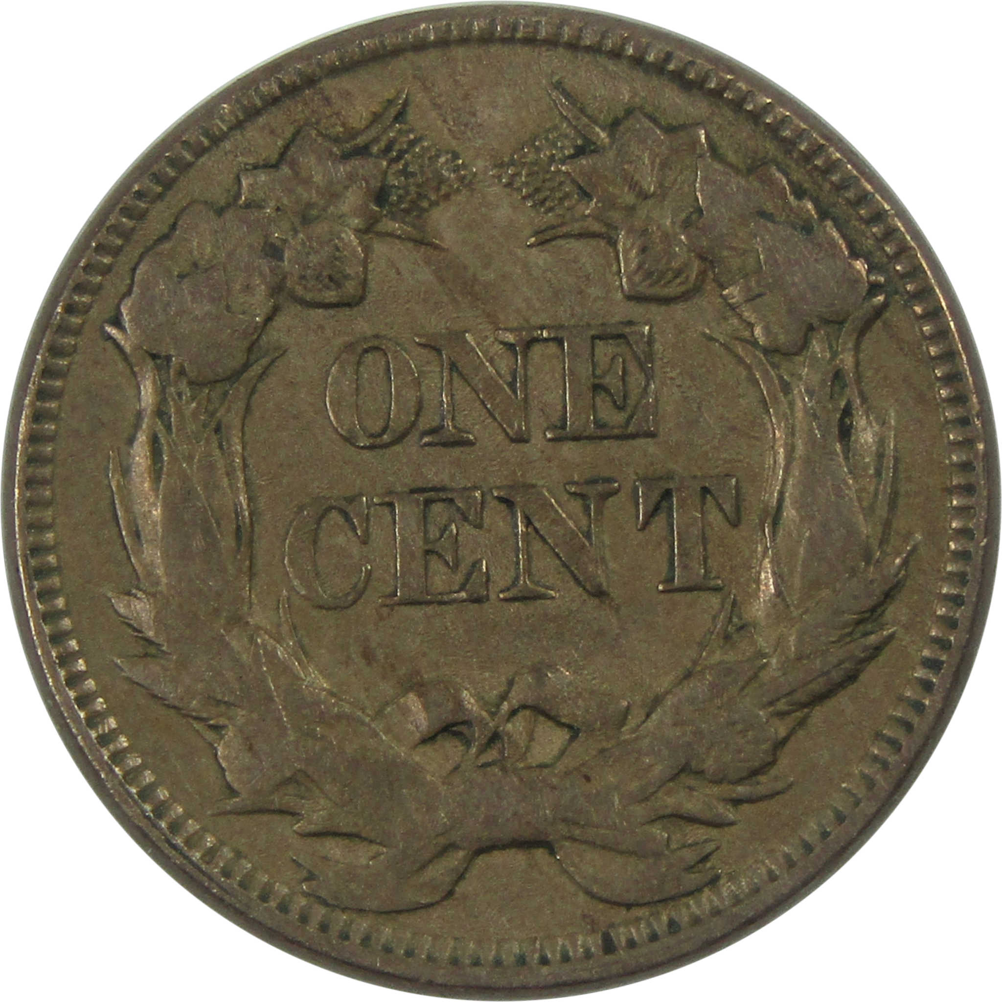 1857 Flying Eagle Cent AU About Unc Copper-Nickel Penny SKU:I16044