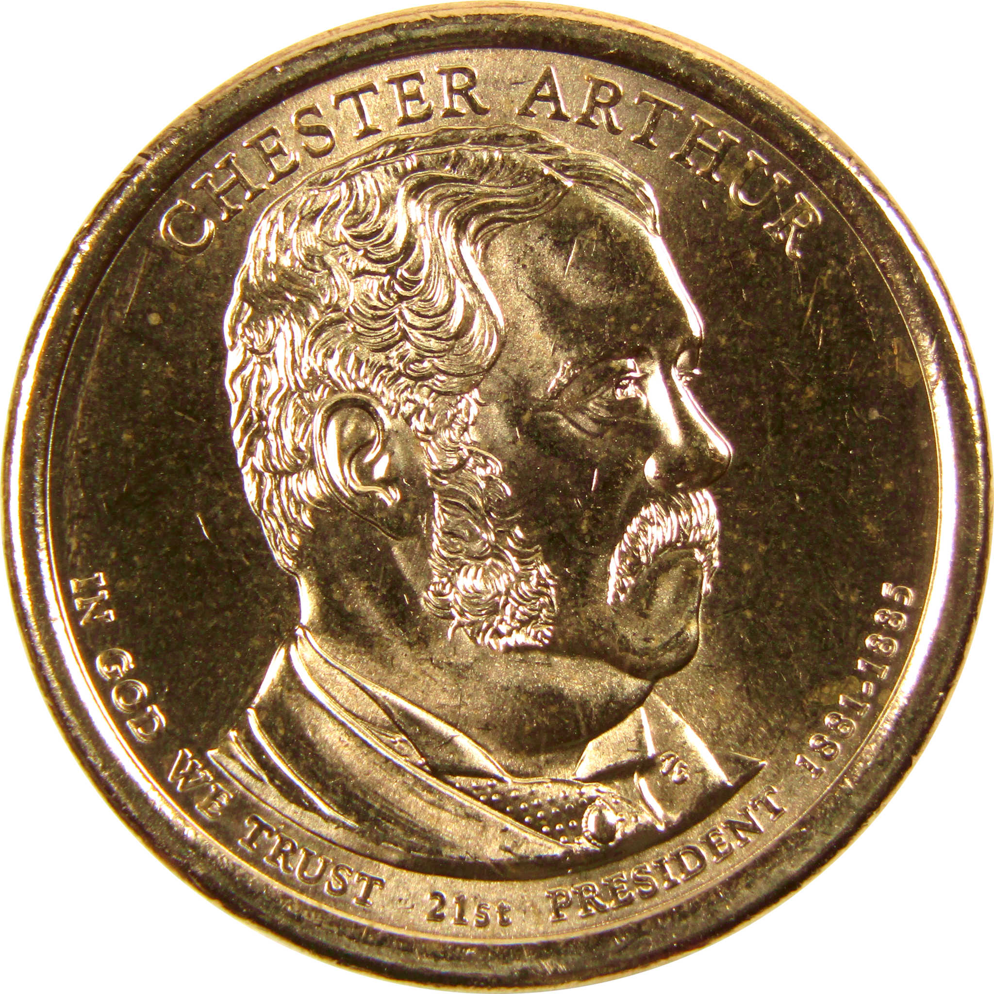 2012 D Chester A Arthur Presidential Dollar BU Uncirculated $1 Coin