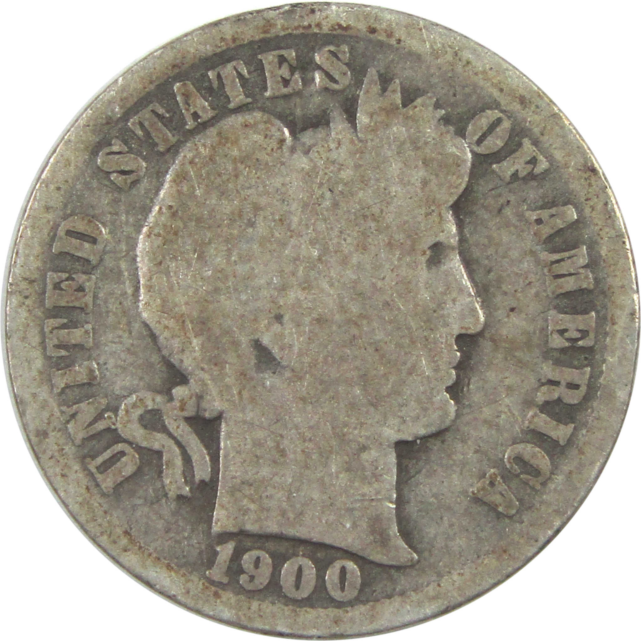 1900 O Barber Dime G Good Silver 10c Coin SKU:I15353