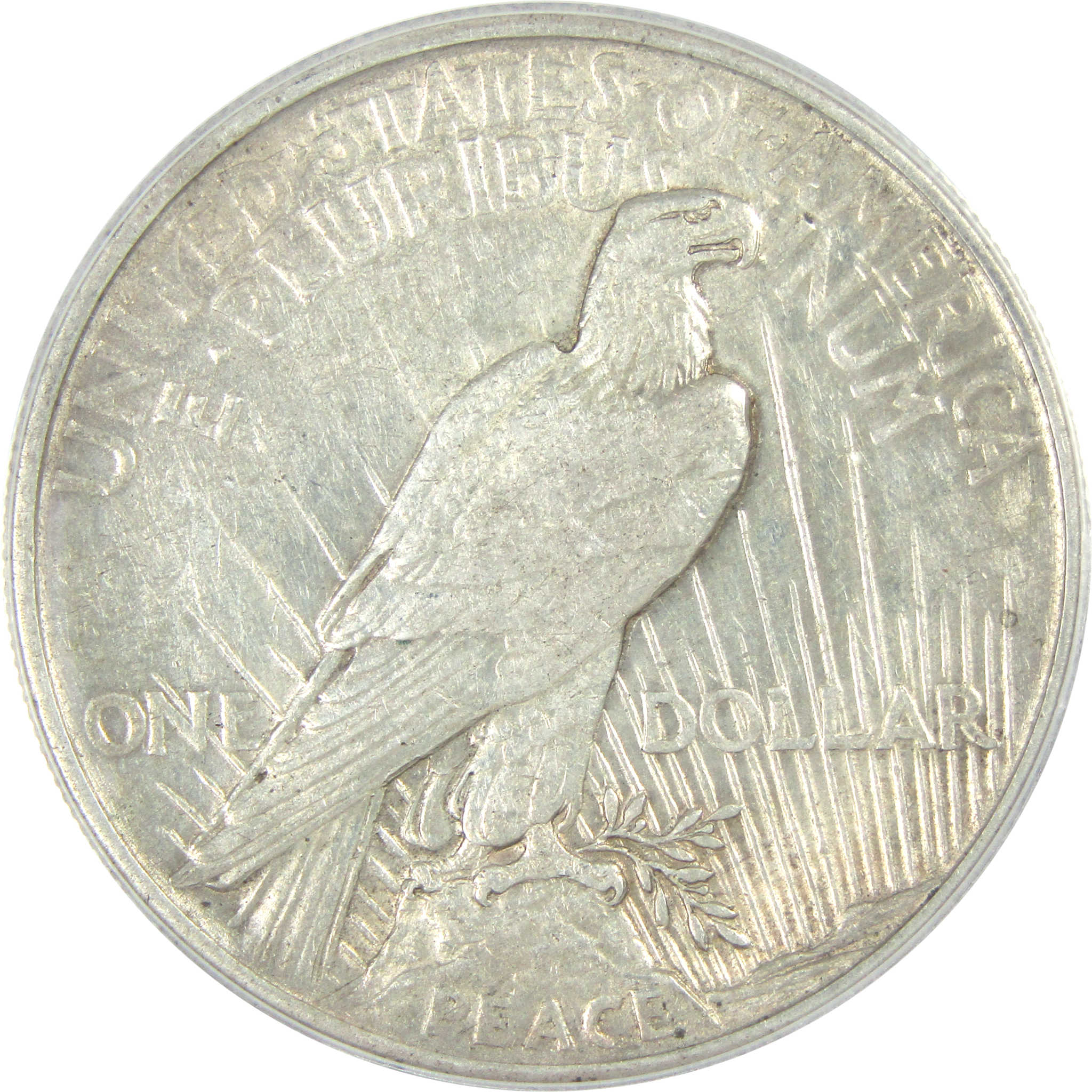 1921 High Relief Peace Dollar EF 45 Details ANACS Silver $1 SKU:I16237