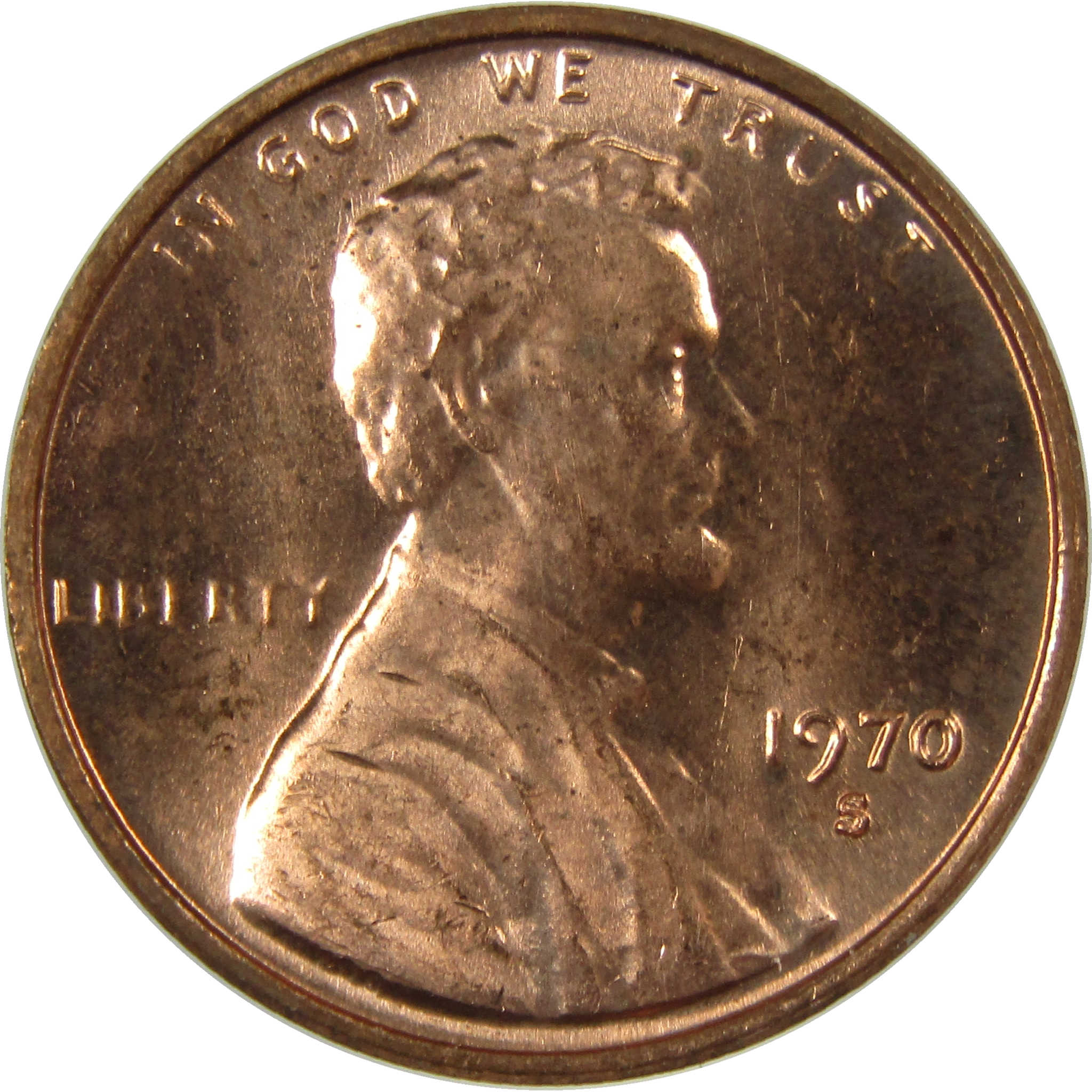 1970 S Small Date Lincoln Memorial Cent Uncirculated SKU:I27837