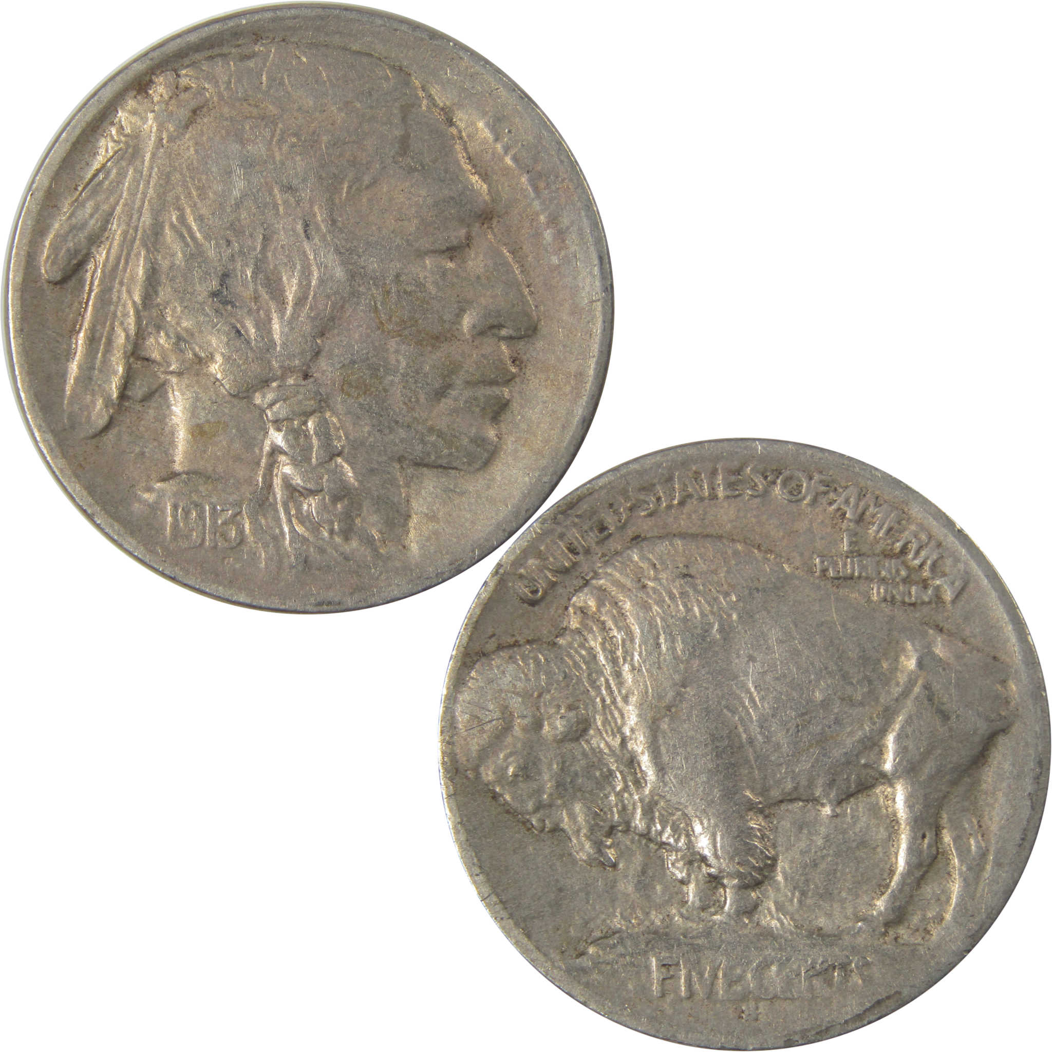 1913 S Type 1 Indian Head Buffalo Nickel VF Very Fine SKU:I22841