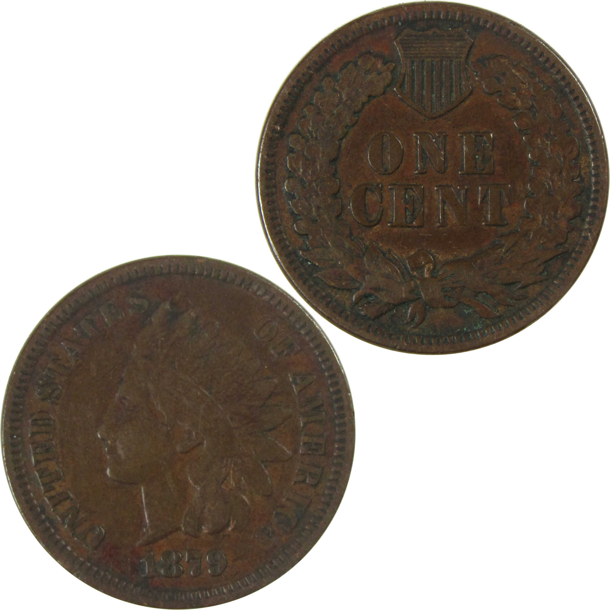 1879 Indian Head Cent VF Very Fine Details Penny 1c Coin SKU:I27460