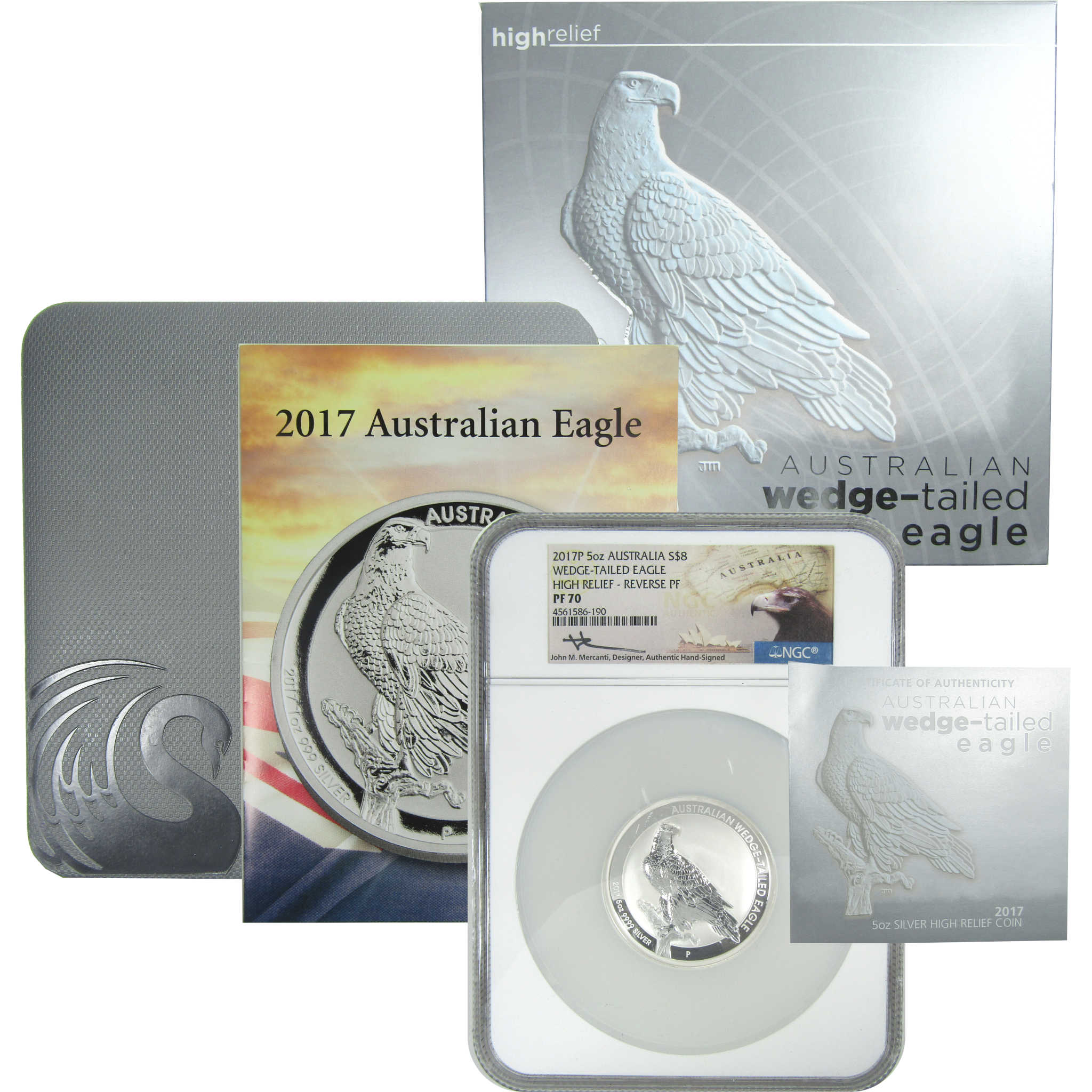 2017 P Australian Wedge-tailed Eagle Reverse PF 70 NGC SKU:CPC9321