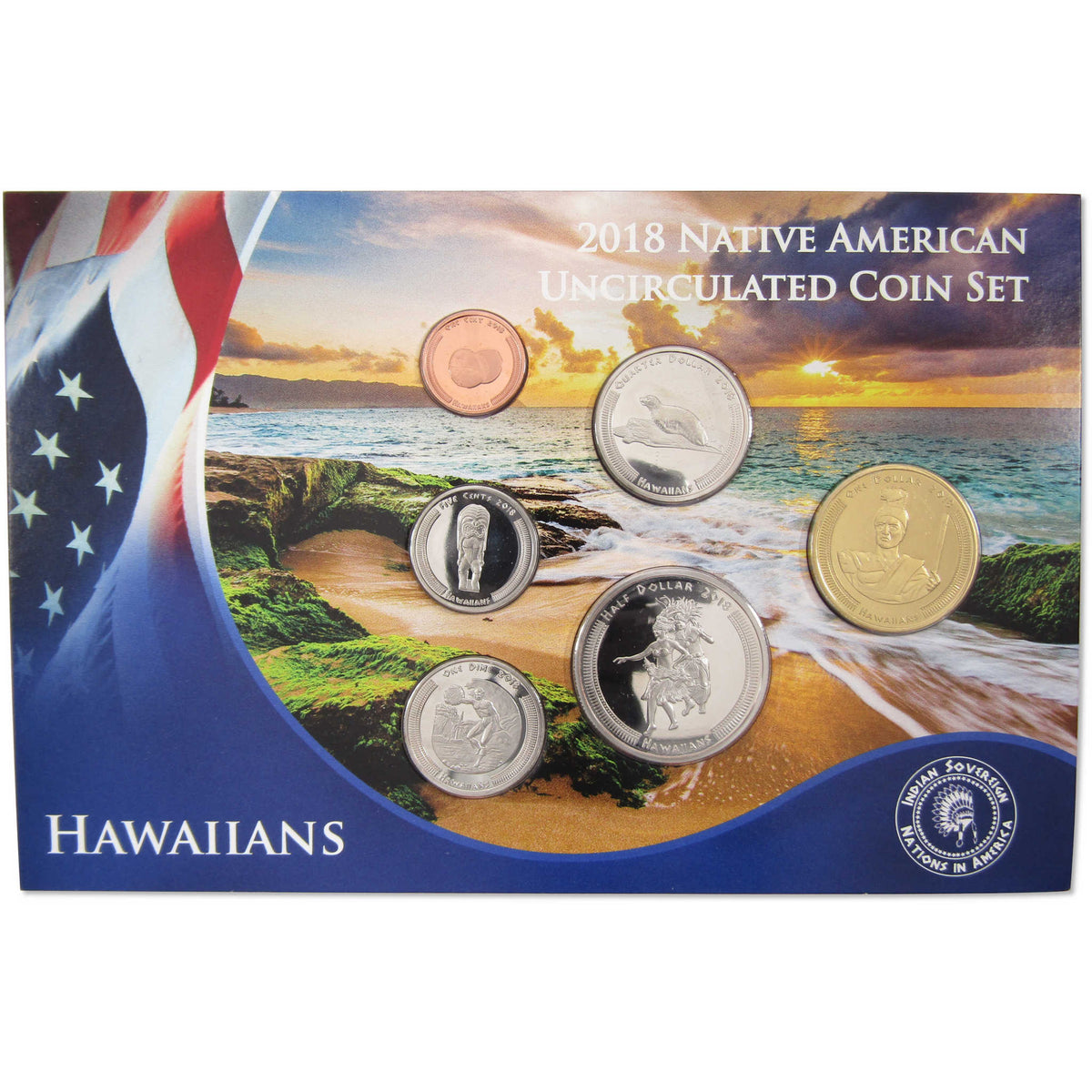 2018 Hawaiians Sovereign Nation Native American Uncirculated Coin Set