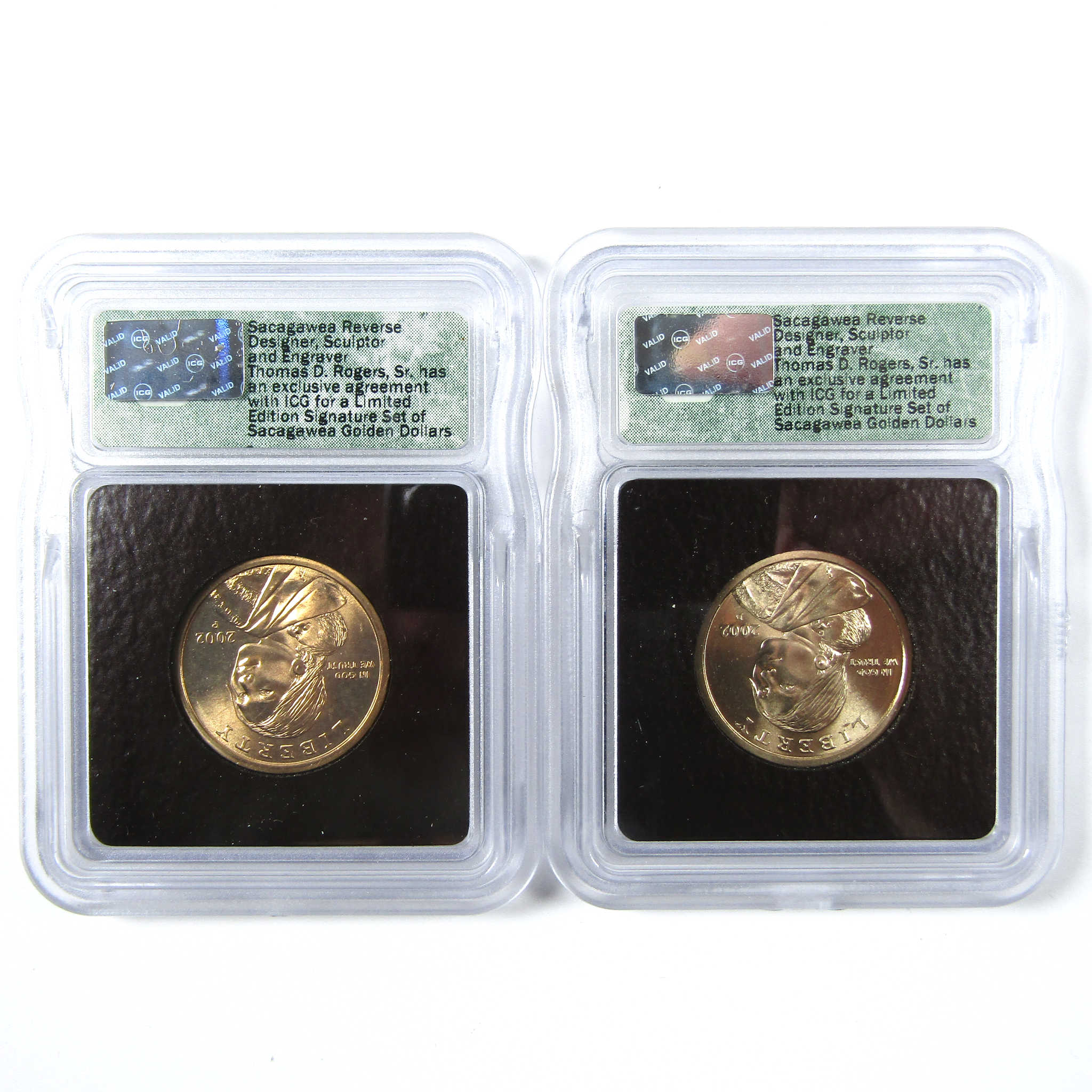 2002 Sacagawea Signature 6 Piece Dollar Set ICG SKU:CPC6596