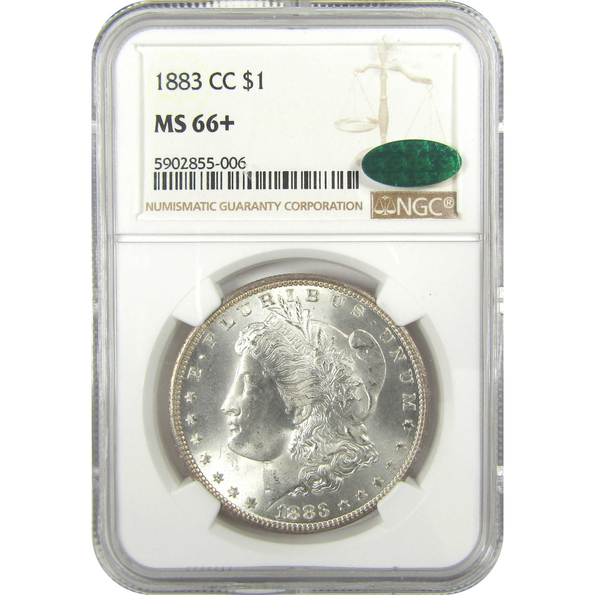 1883 CC Morgan Dollar MS 66+ NGC CAC Silver Uncirculated SKU:CPC8865 - Morgan coin - Morgan silver dollar - Morgan silver dollar for sale - Profile Coins &amp; Collectibles