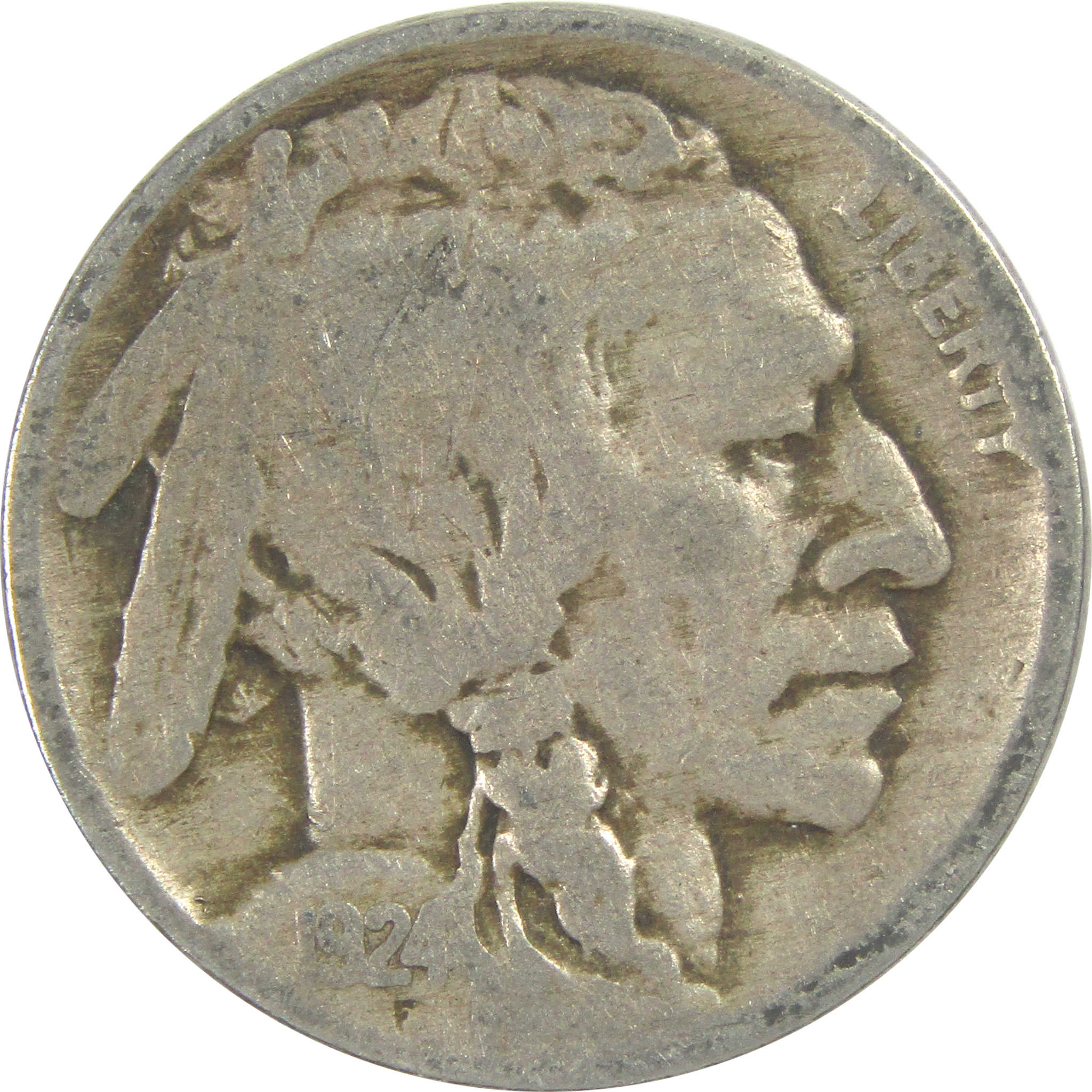 1924 Indian Head Buffalo Nickel 5c Coin