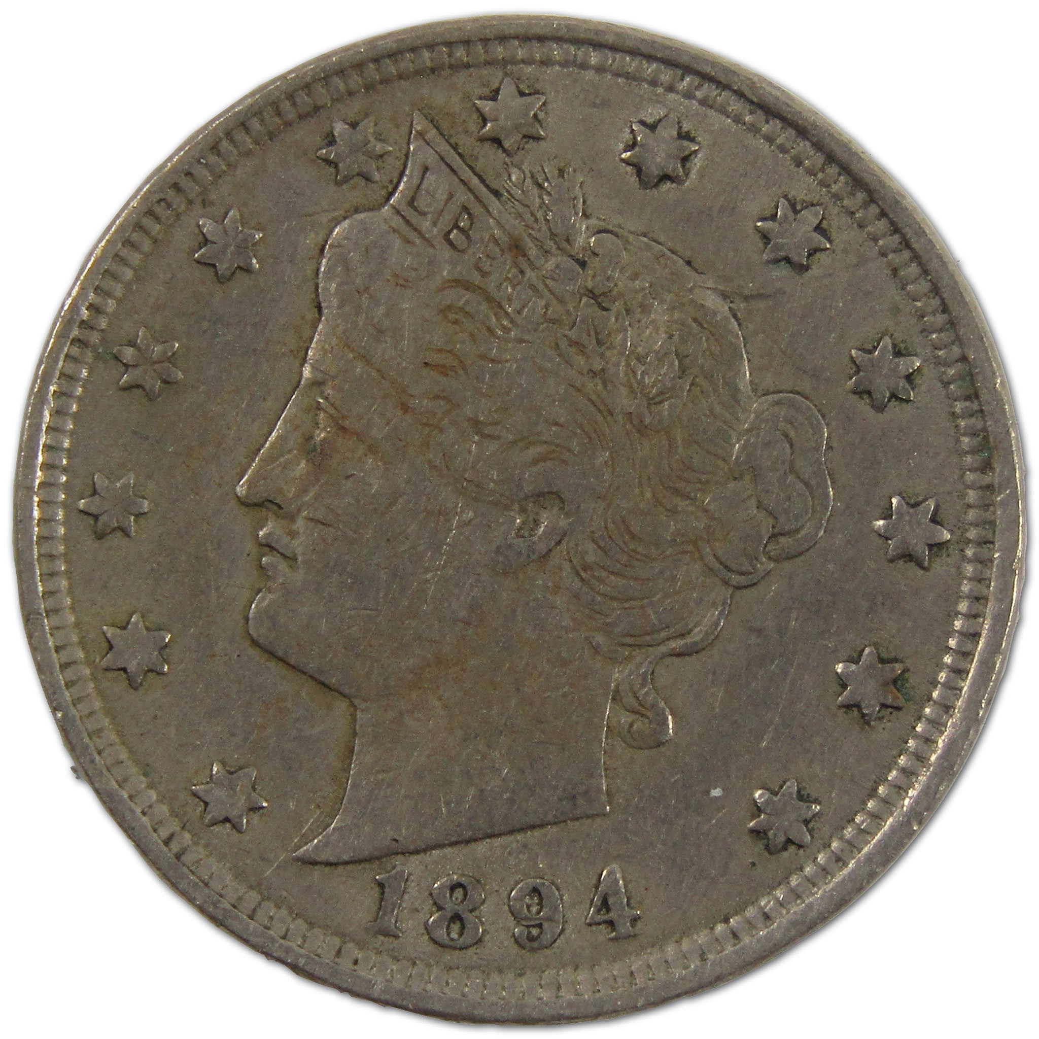 1894 Liberty Head V Nickel VF Very Fine 5c Coin SKU:I10608