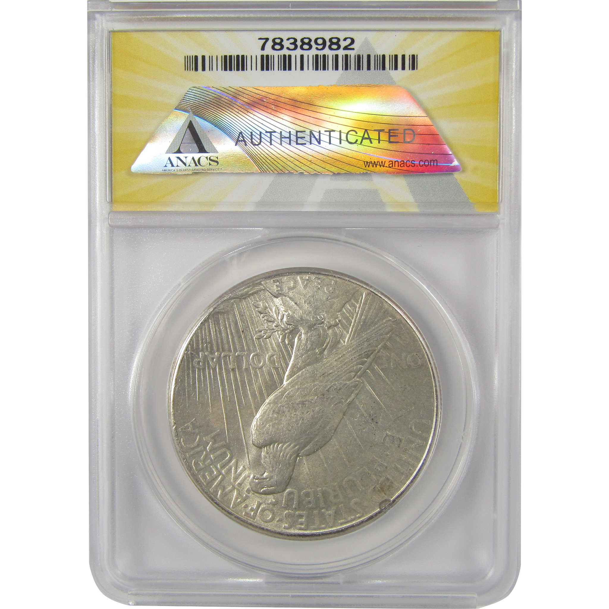 1926 VAM-2 Doubled Reverse Top 50 Peace Dollar MS 61 ANACS SKU:I22206