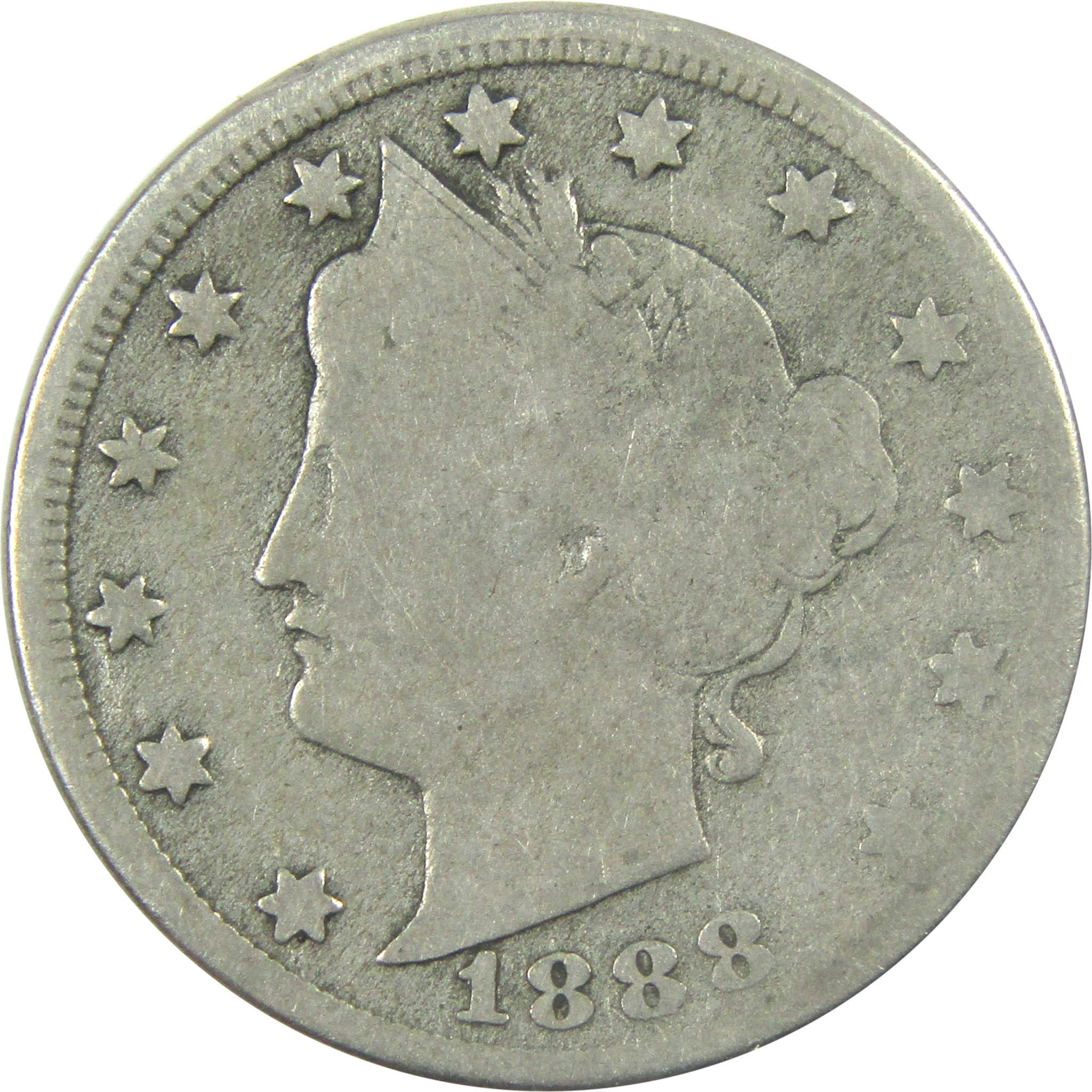 1888 Liberty Head V Nickel G Good 5c Coin SKU:I15301