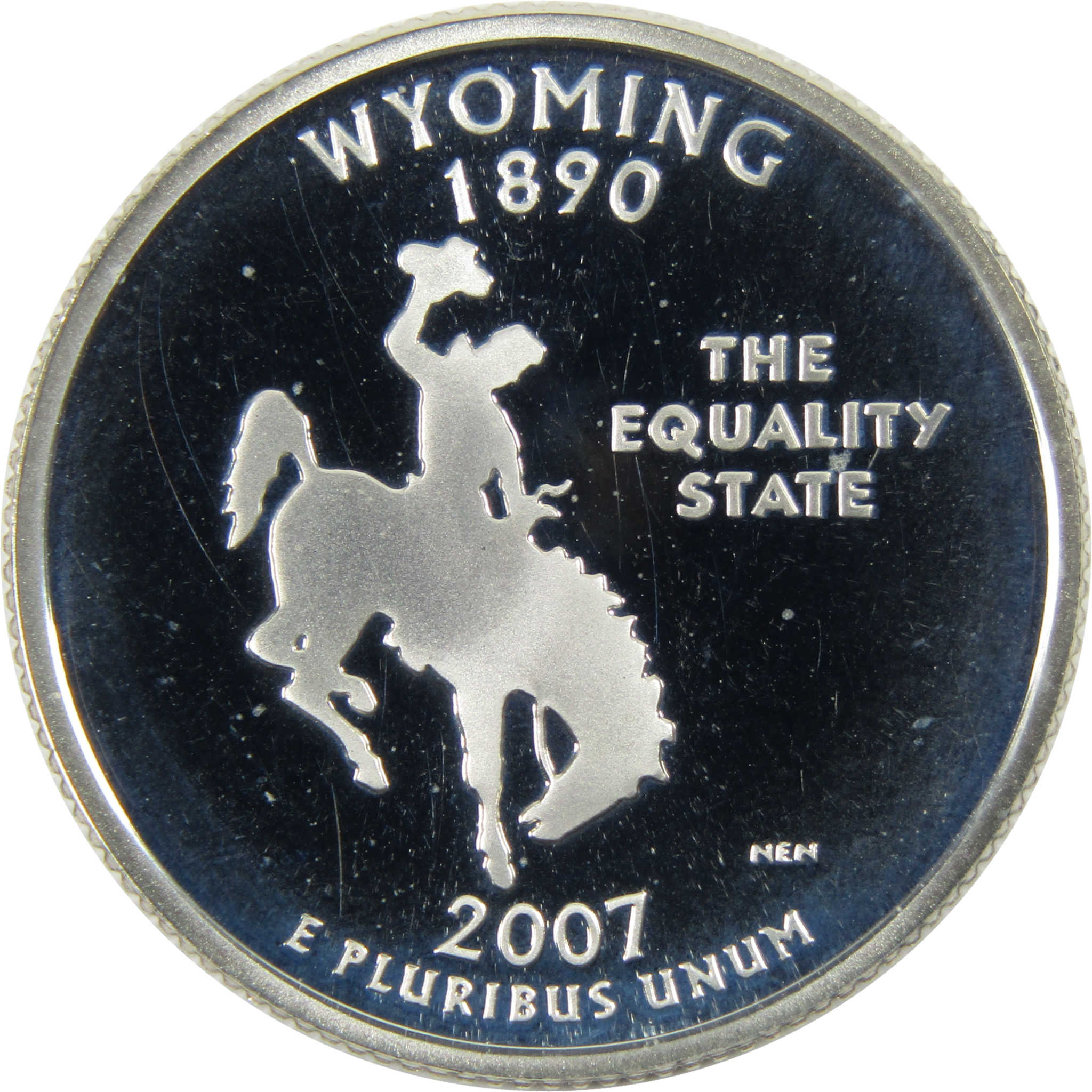 2007 S Wyoming State Quarter 90% Silver Proof DCAM SKU:CPC3355