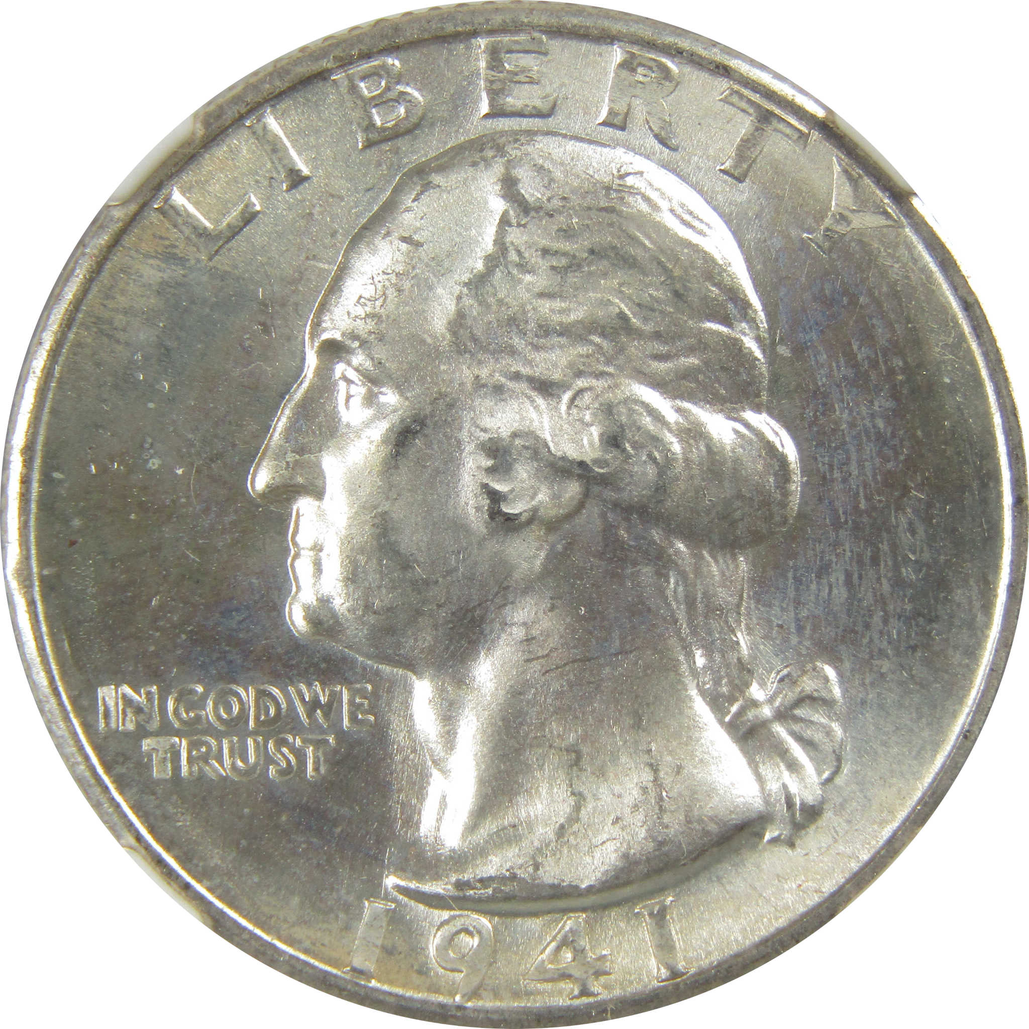 1941 D Washington Quarter MS 64 NGC Silver Bag Fragment SKU:I20596