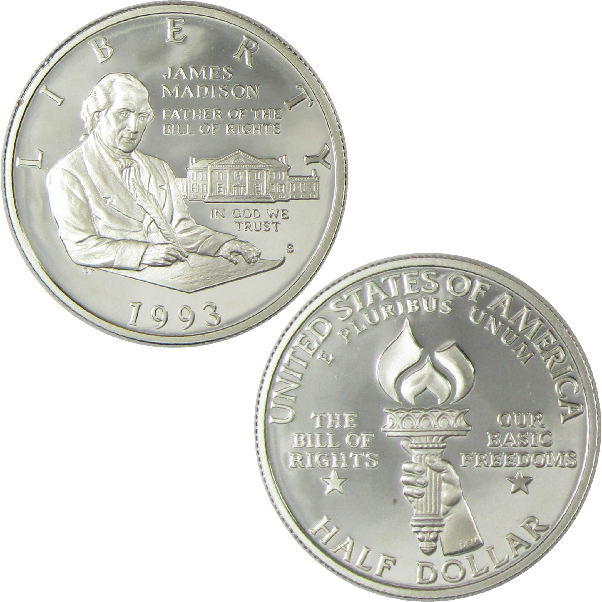 1993 S Bill of Rights Commemorative Two-Coin Proof Set OGP SKU:CP323