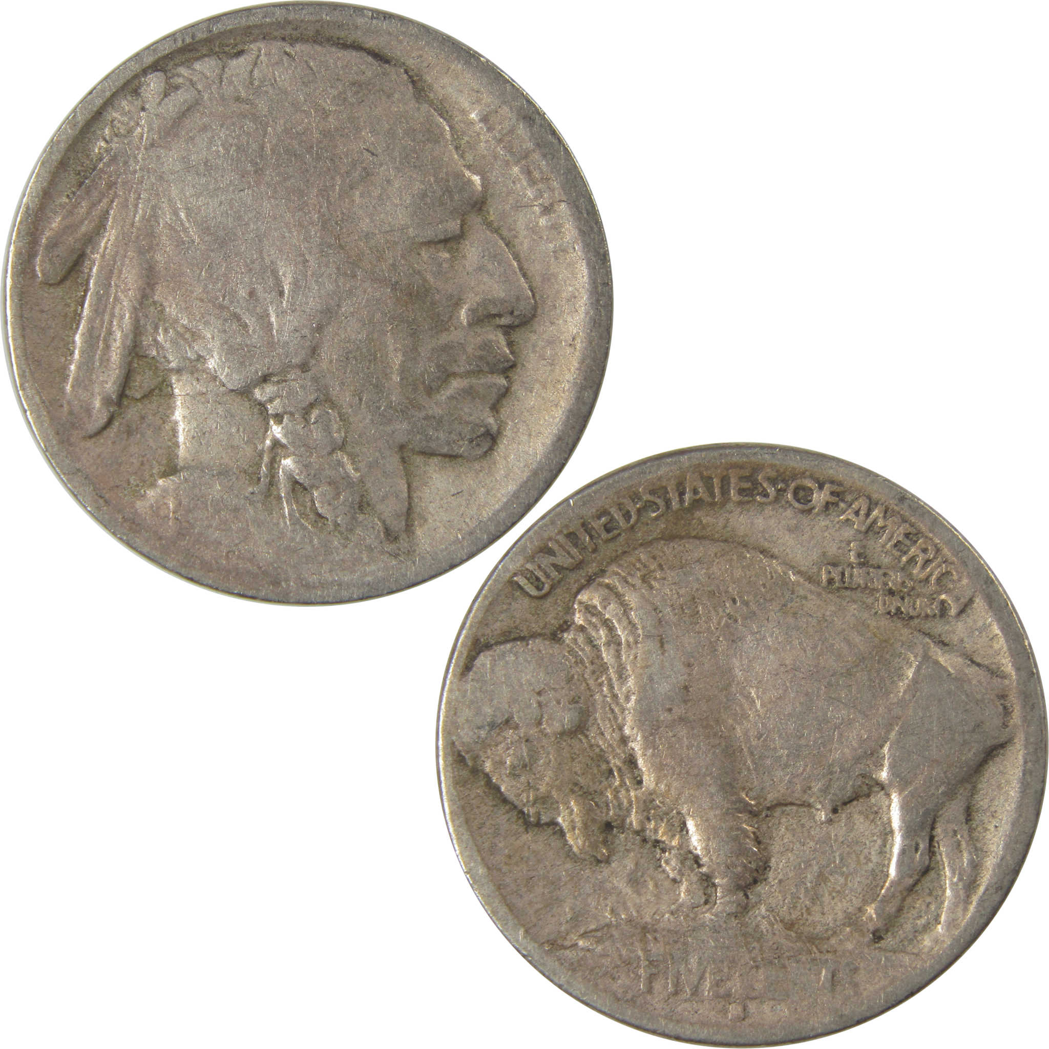 1913 S Type 1 Indian Head Buffalo Nickel AG About Good SKU:I22835