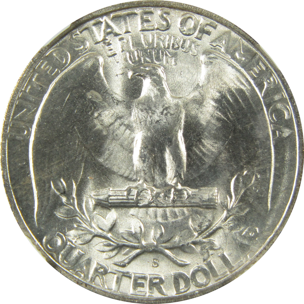 1946 S Washington Silver 25c MS 65 NGC Bag Fragment SKU:I28699