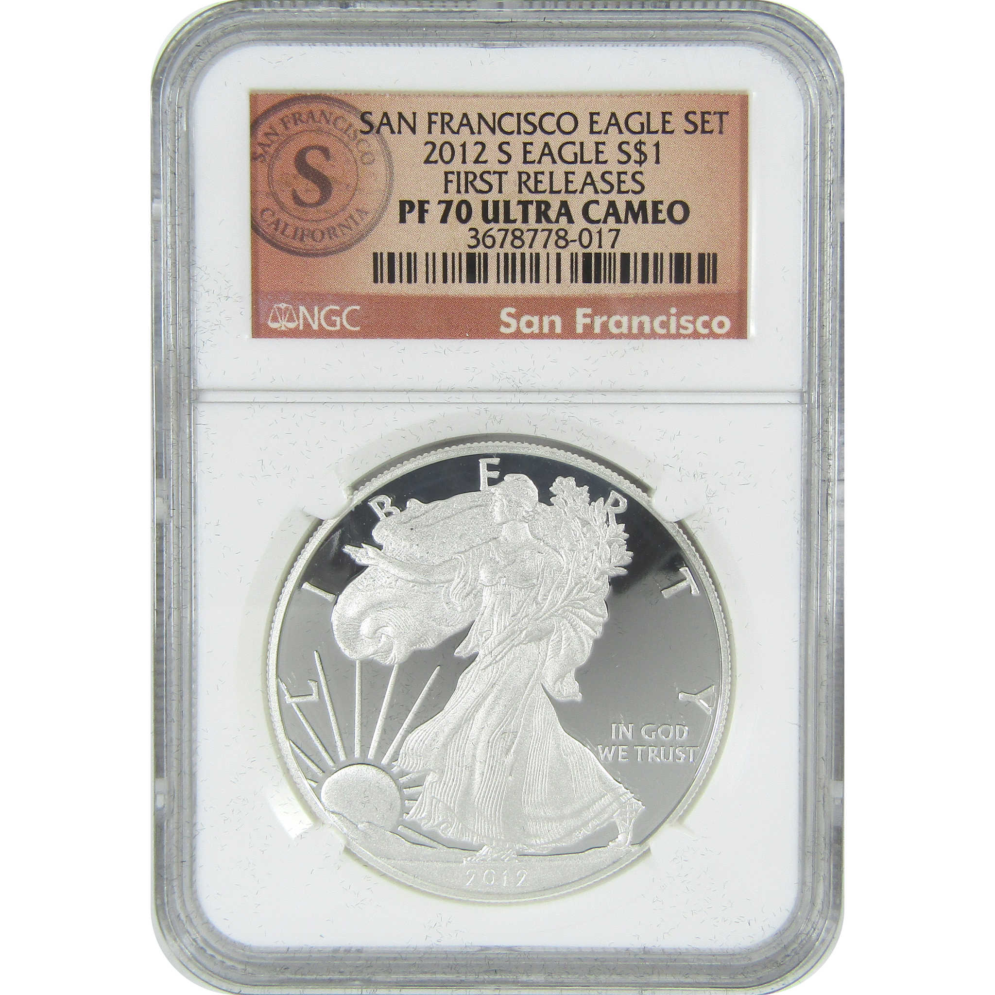 2012 American Eagle San Francisco Silver Proof Set NGC SKU:CPC9412