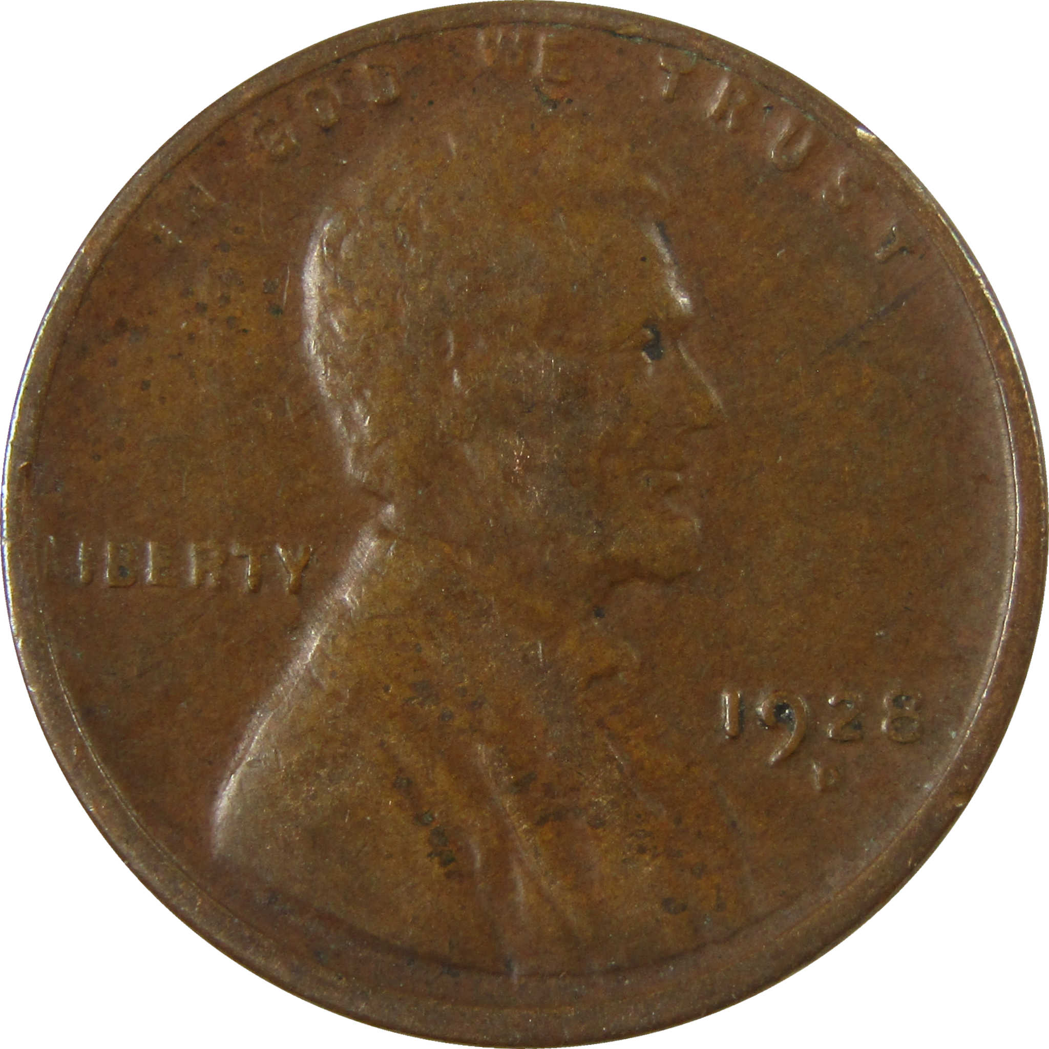 1928 D Lincoln Wheat Cent VF Very Fine Penny 1c Coin SKU:I27633