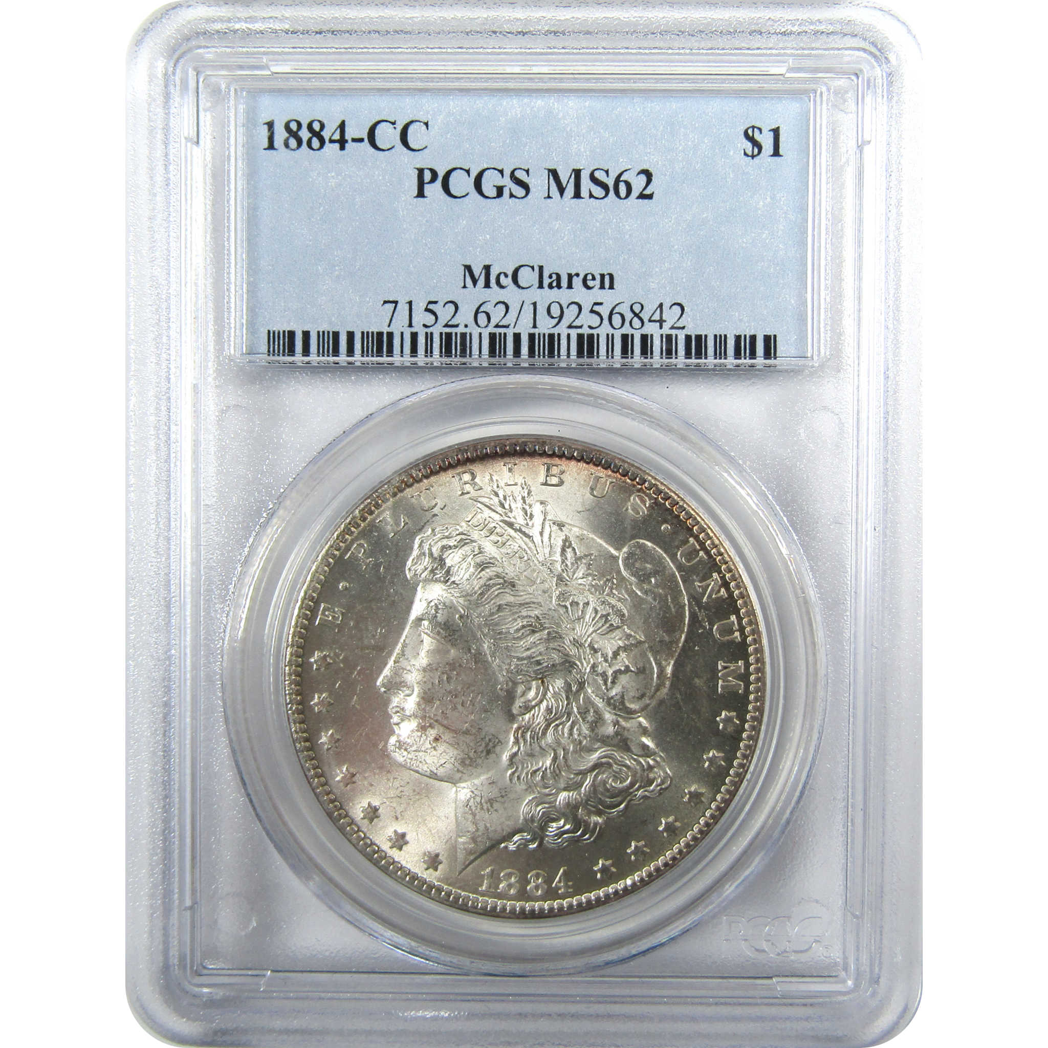 1884 CC Morgan Silver Dollar MS 62 PCGS McClaren SKU:CP1044
