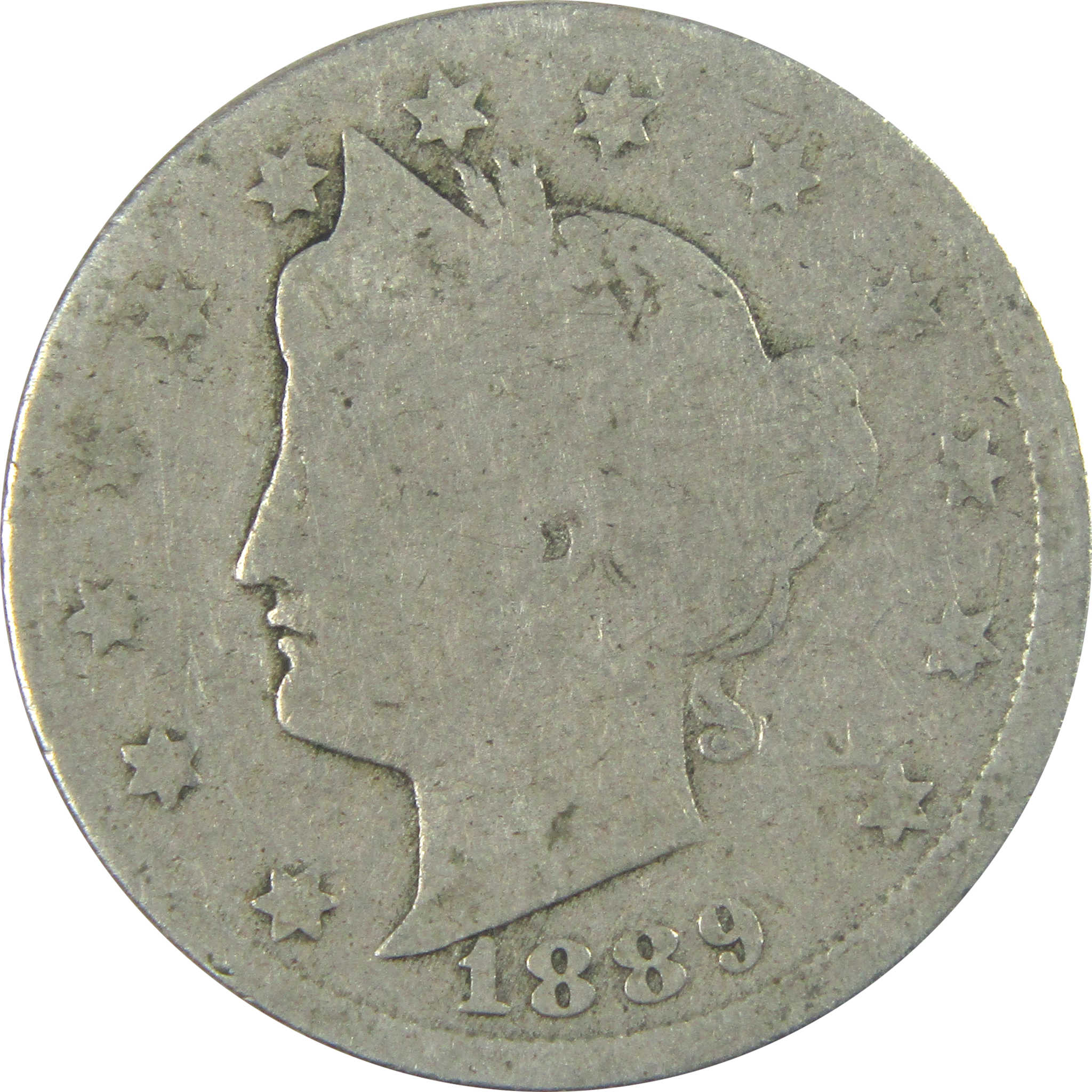 1889 Liberty Head V Nickel AG About Good 5c Coin SKU:I16492