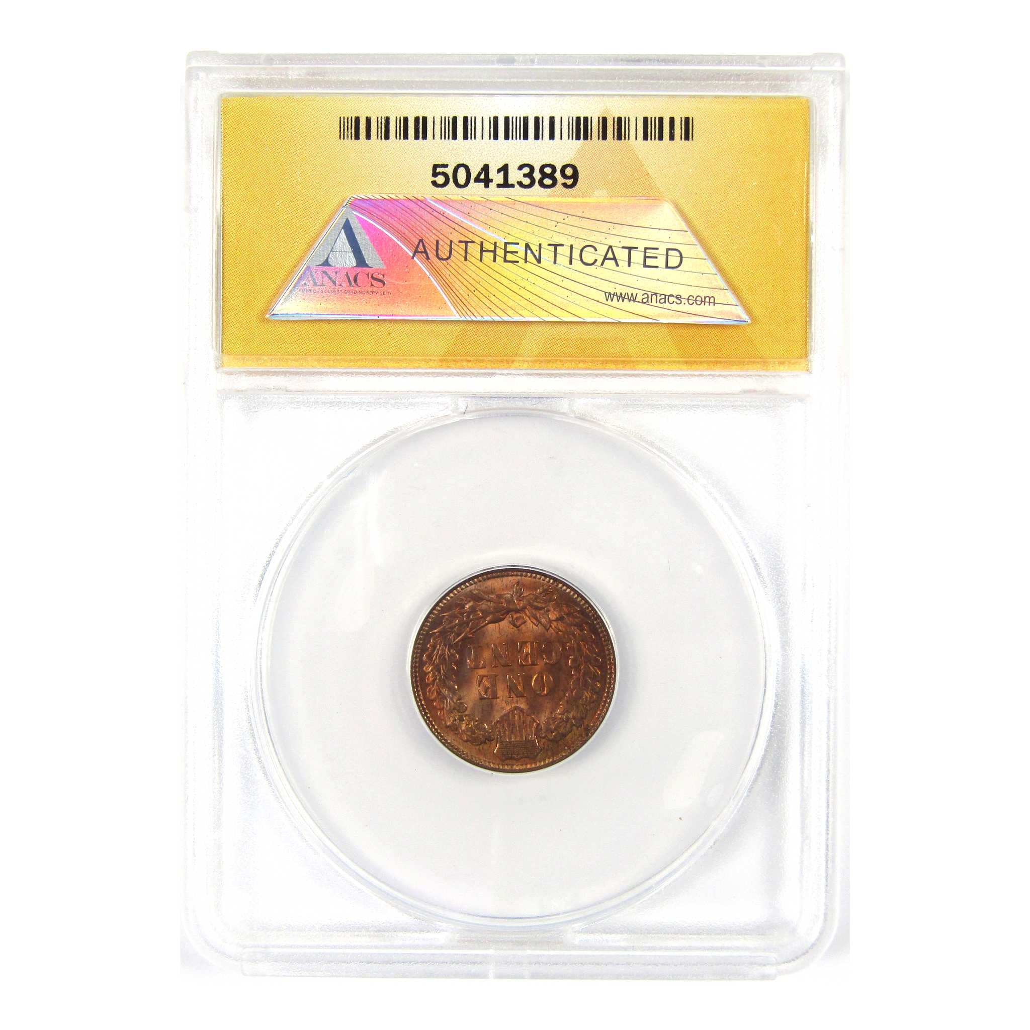 1909 Indian Head Cent MS 62 RB ANACS 1c Uncirculated SKU:I14954