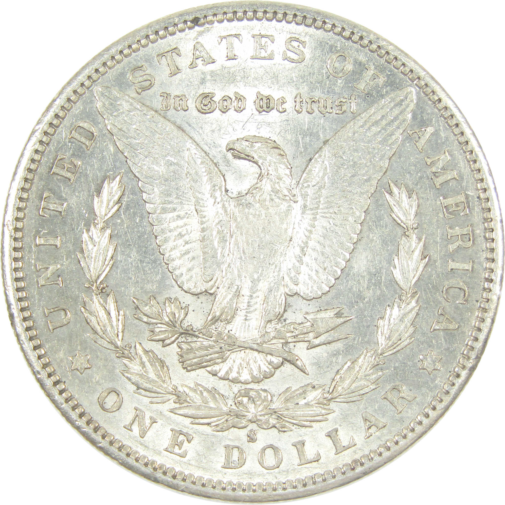 1897 S Morgan Dollar AU About Uncirculated Silver $1 Coin SKU:I15524 - Morgan coin - Morgan silver dollar - Morgan silver dollar for sale - Profile Coins &amp; Collectibles