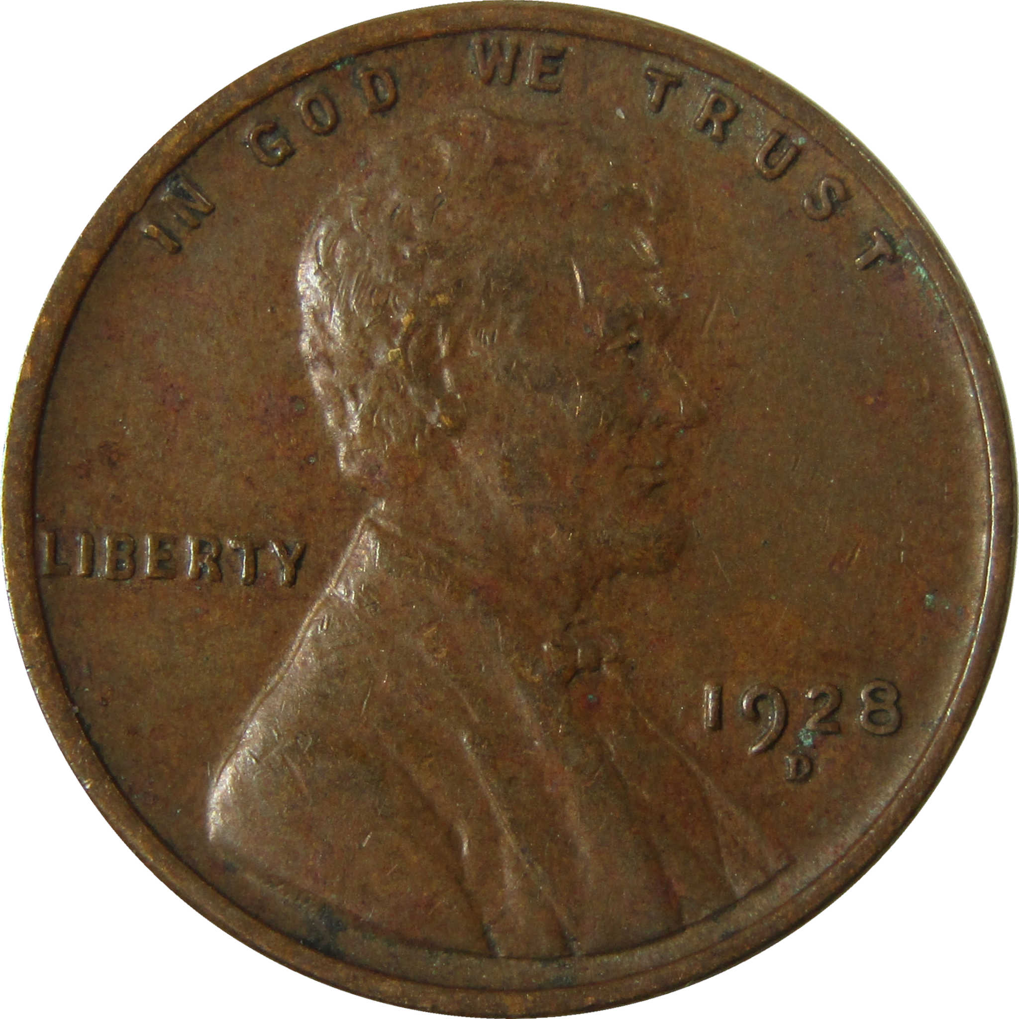 1928 D Lincoln Wheat Cent VF Very Fine Penny 1c Coin SKU:I27576
