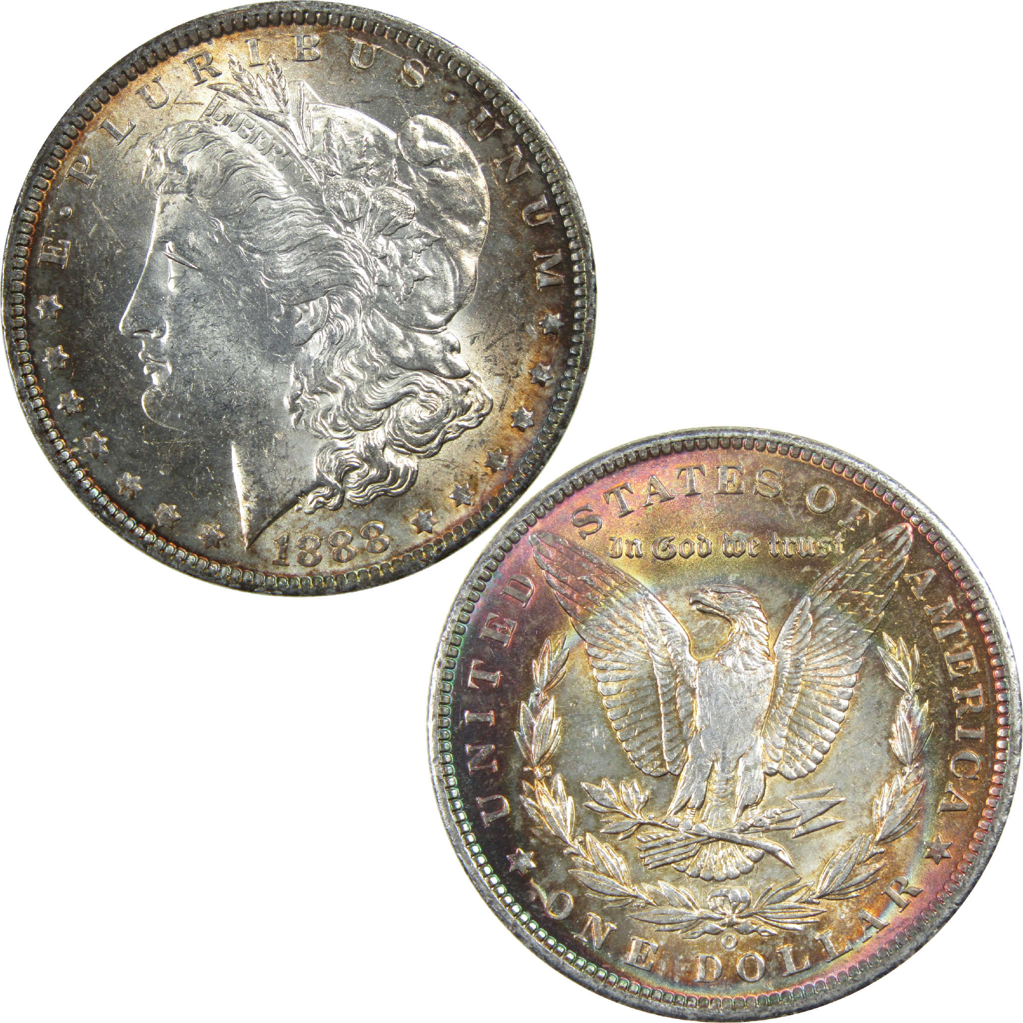 1888 O Morgan Dollar Borderline Uncirculated Silver Toned SKU:I13207