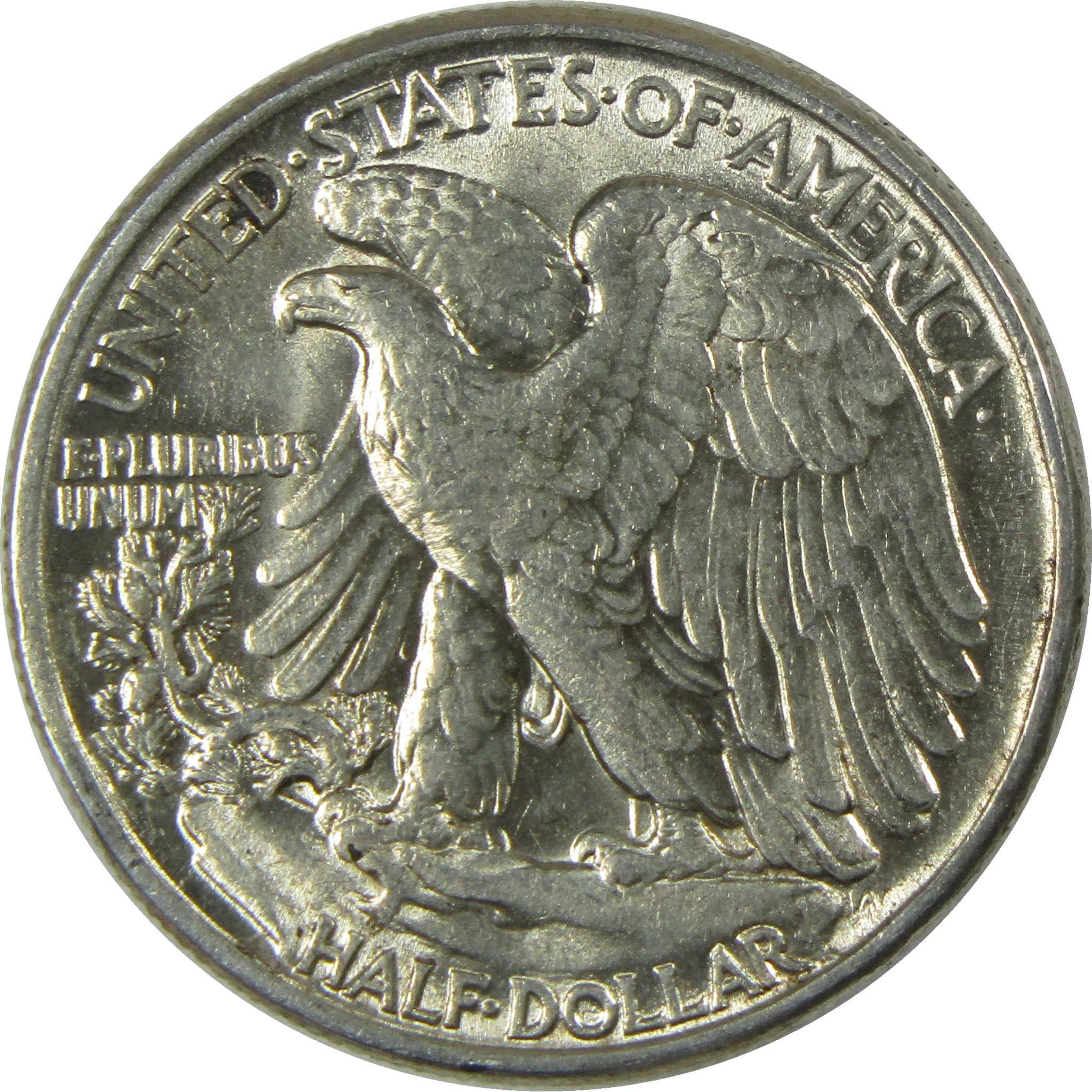 1945 Liberty Walking Silver 50cAU About Uncirculated SKU:CP537