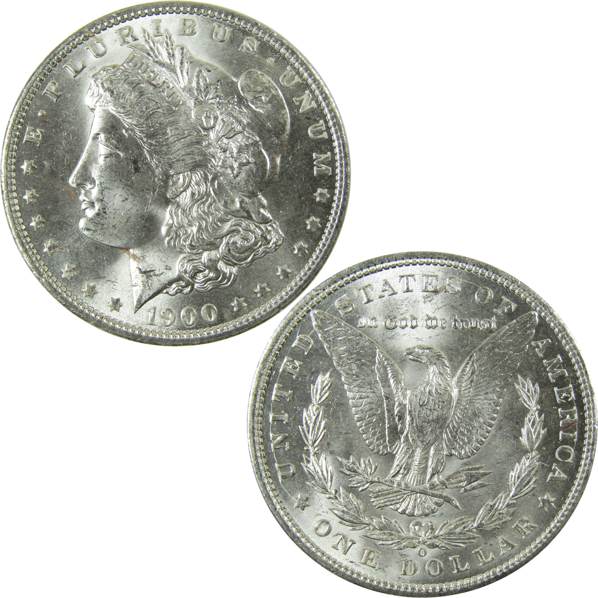 1900 O Morgan Silver Dollar Uncirculated Mint State $1 Coin SKU:I28365