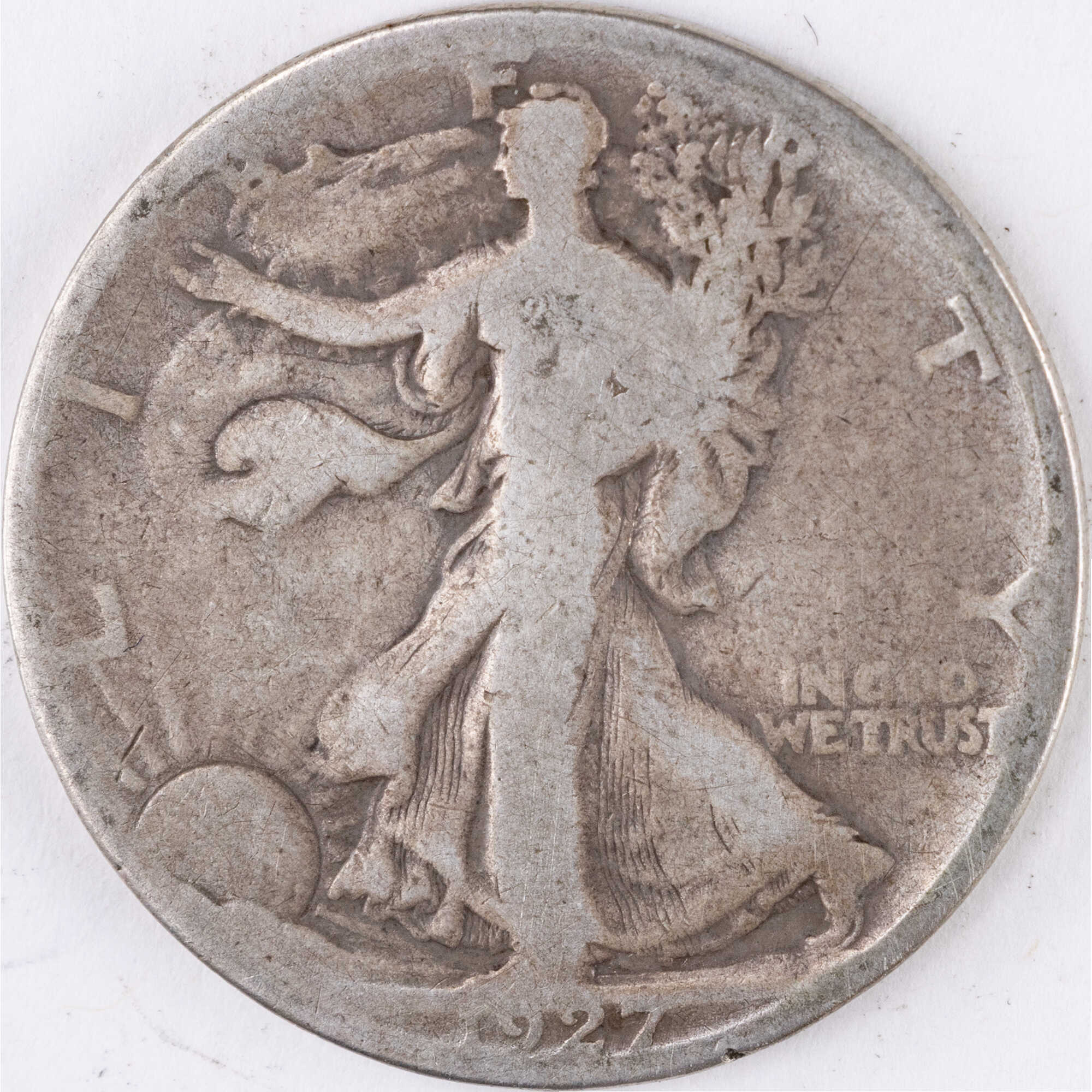 1927 S Liberty Walking Half Dollar AG About Good Silver SKU:CPC12659