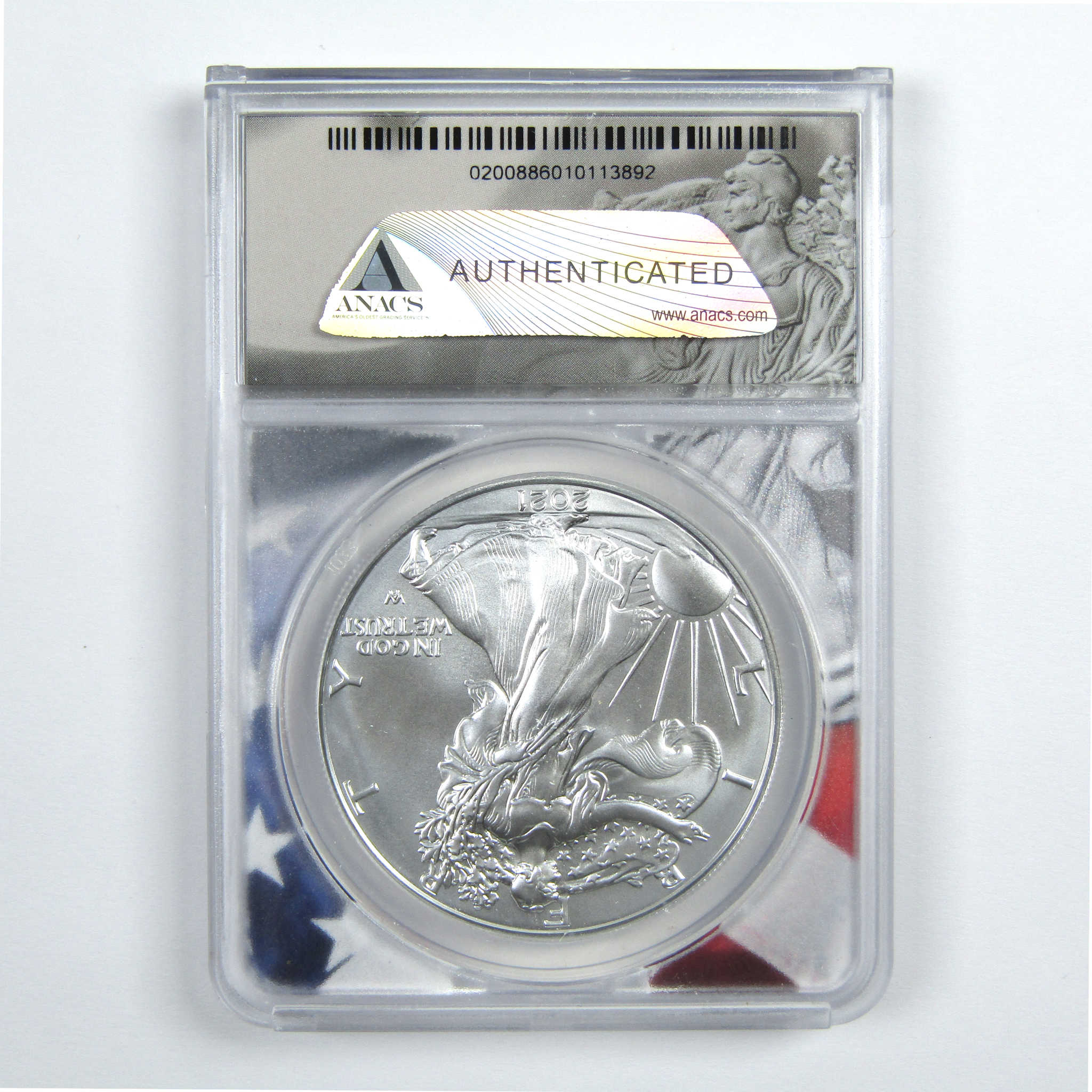 2021 (S) Type 2 American Silver Eagle MS 70 ANACS $1 SKU:CPC7832