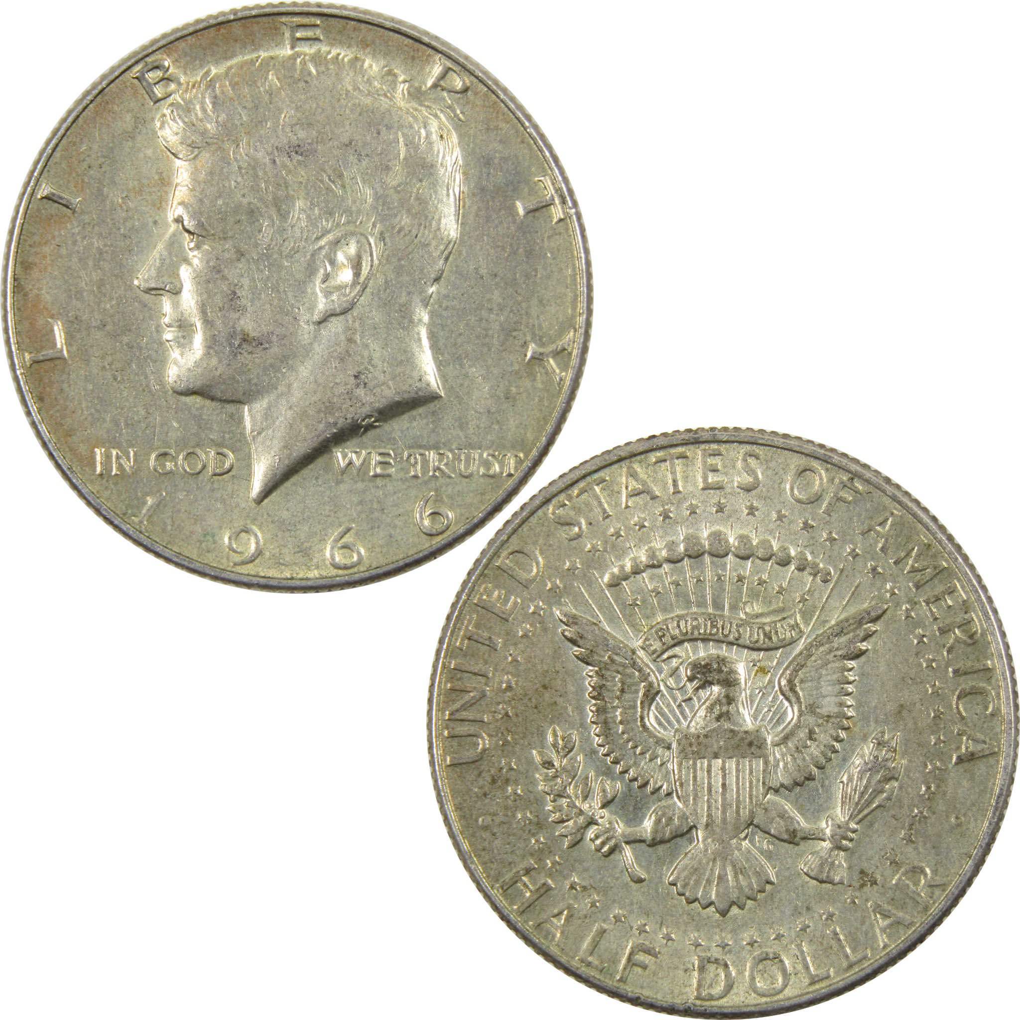 1966 Kennedy Half Dollar AG About Good 40% Silver Clad 50c Coin