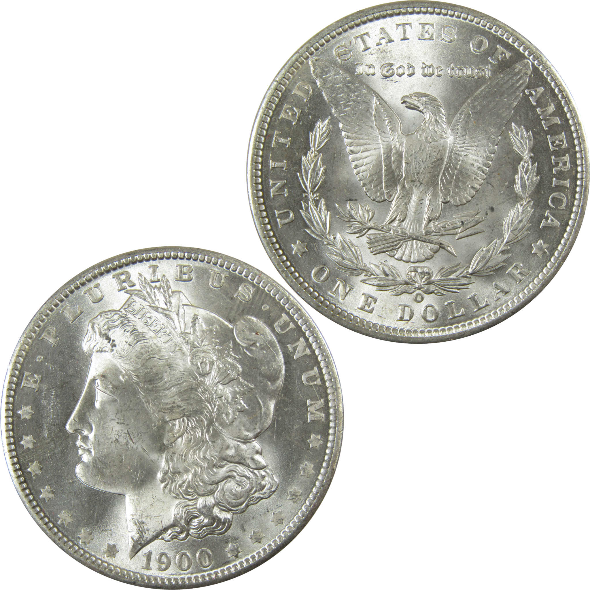 1900 O Morgan Silver Dollar Uncirculated Mint State $1 Coin SKU:I27803